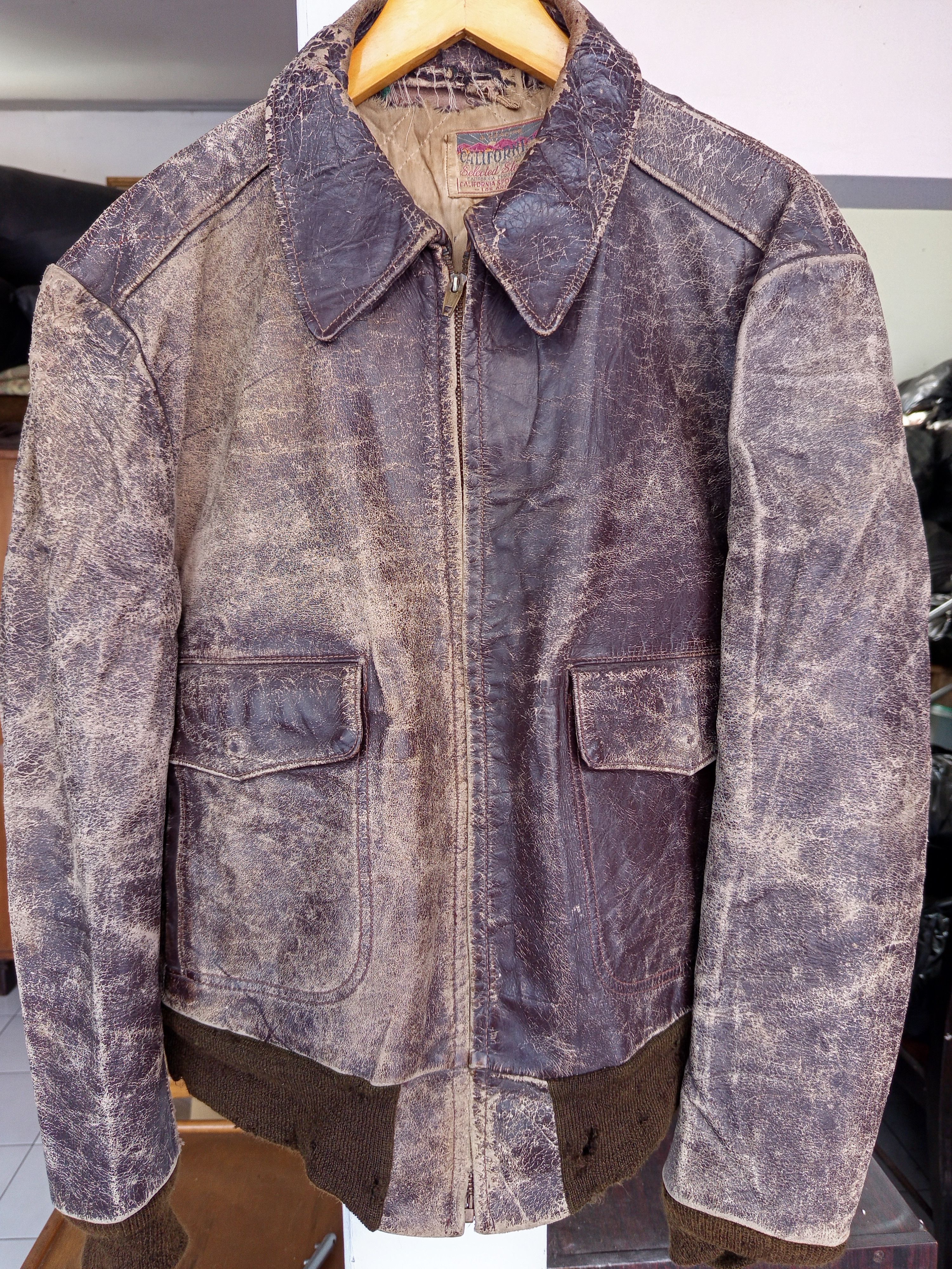 1940s Californian Steerhide Leather Jacket