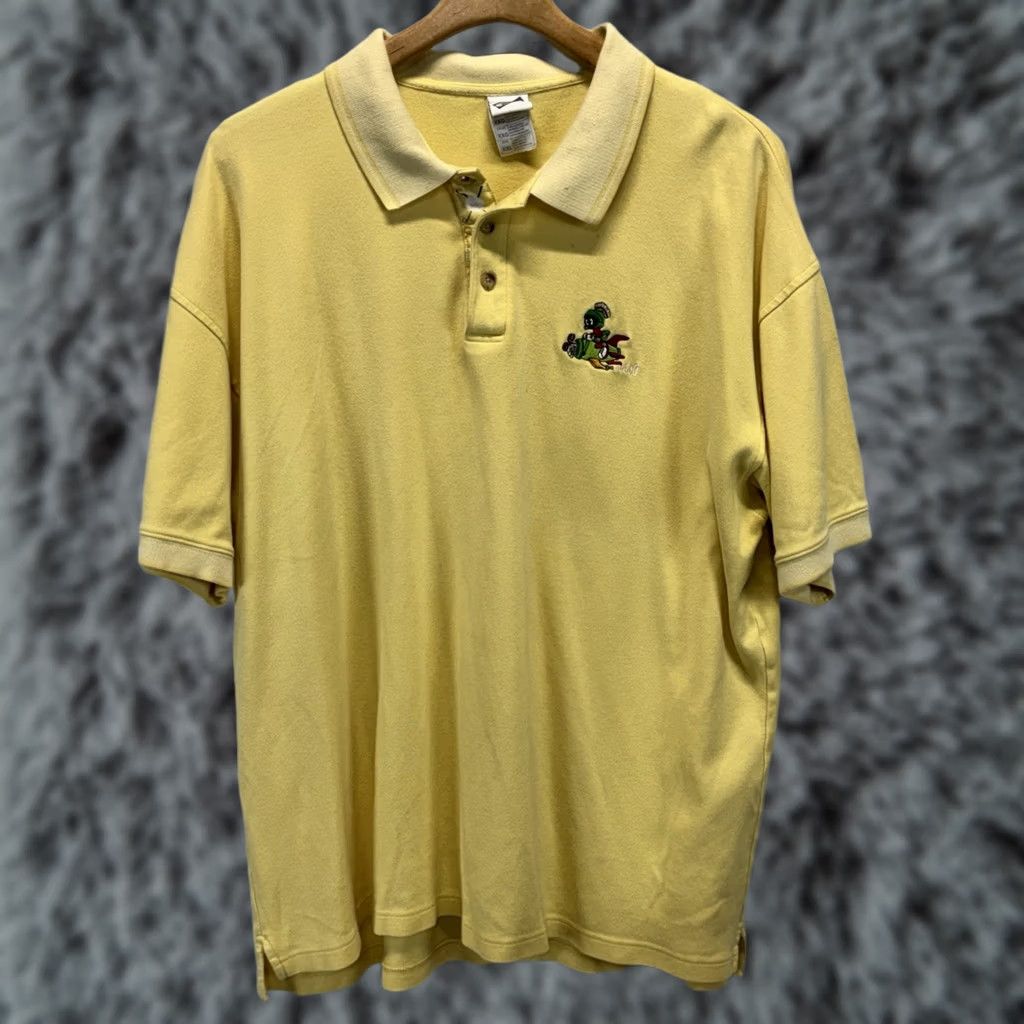 Vintage Vtg 90s Warner Bros Marvin The Martian Golf Polo Shirt Embroidered Men’s XXL 2XL Size US XXL / EU 58 / 5 - 1 Thumbnail