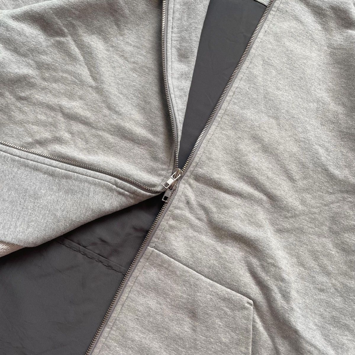 Designer × Juun.J JUUN.J COTTON AND NILON 2 SIDE HOODIE Size US XL / EU 56 / 4 - 8 Thumbnail