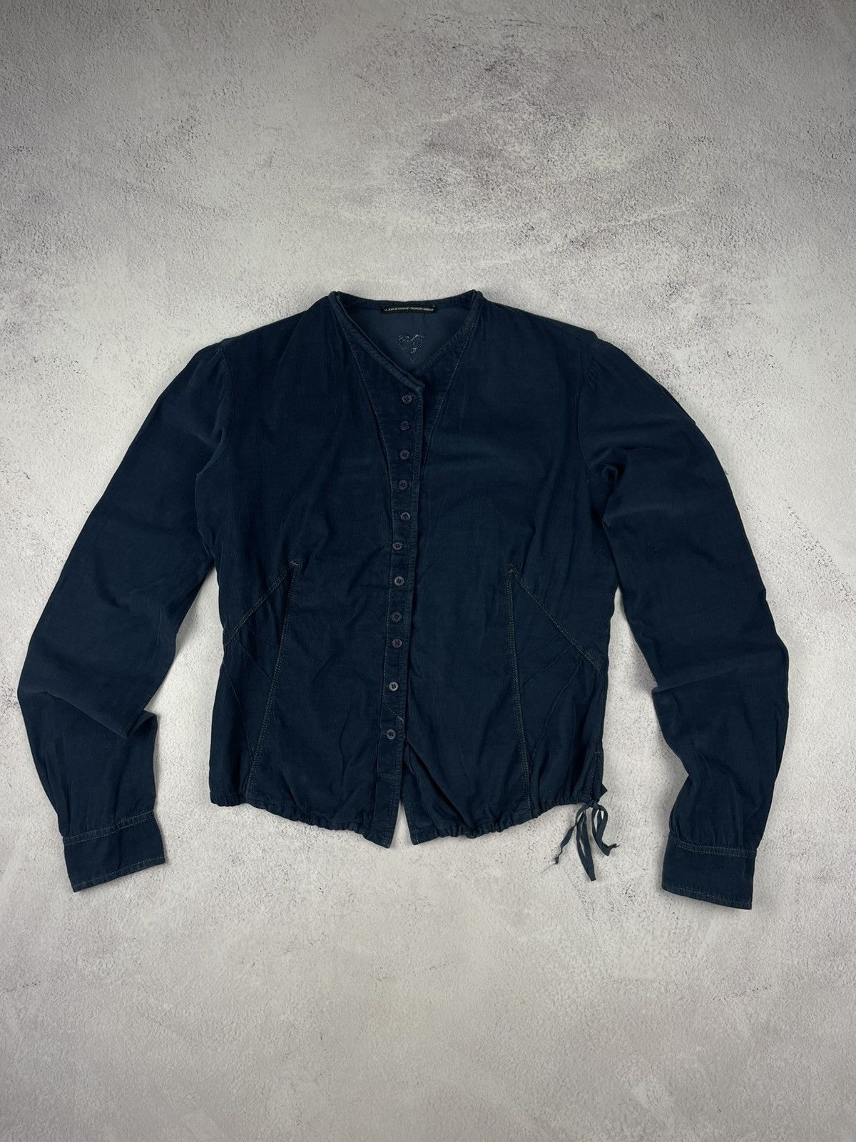Marithe + Francois Girbaud Vintage Marithé + François Girbaud Shirt Jacket Navy Blue Size M / US 6-8 / IT 42-44 - 4 Thumbnail