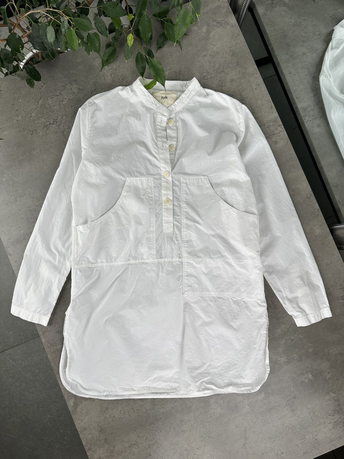 Folk Folk White Shirt Long Sleeve Size S / US 4 / IT 40 - 1 Thumbnail