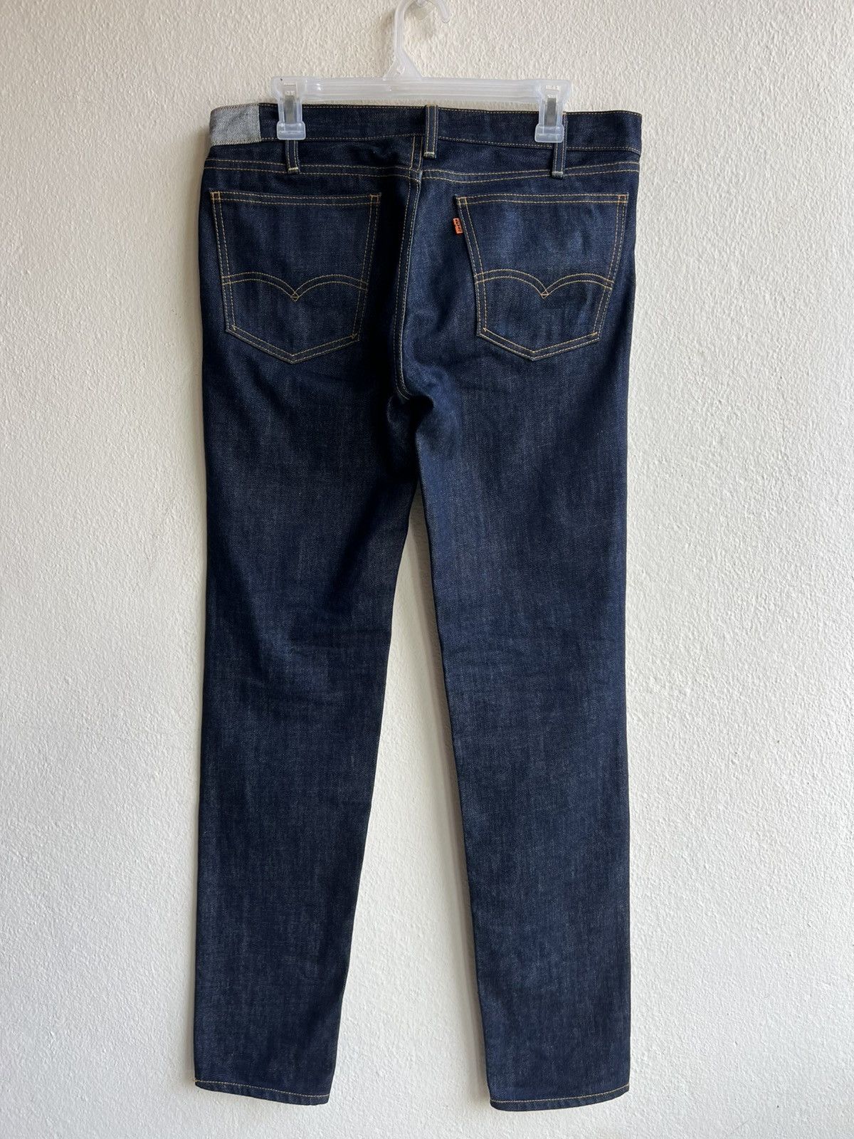 Levi's Vintage Clothing Vintage 2005 Levi’s 606 Big E Orange Tab Denim Skinny Jeans Size US 32 / EU 48 - 11 Thumbnail