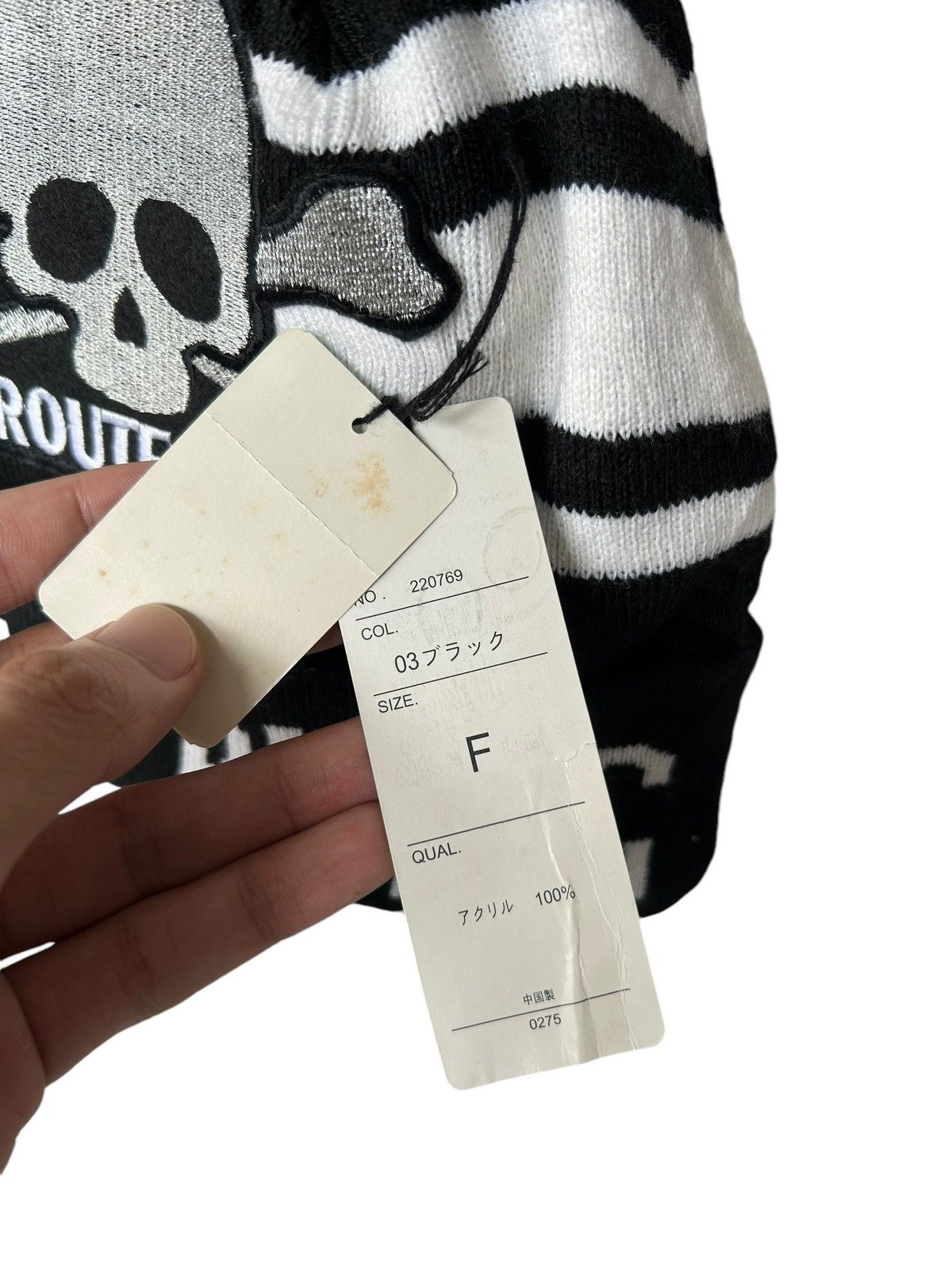 Japanese Brand × Kapital × Vintage Japanese Brand Skull Beanie Hats with tags Rare🎌☠️☠️ Size ONE SIZE - 5 Thumbnail