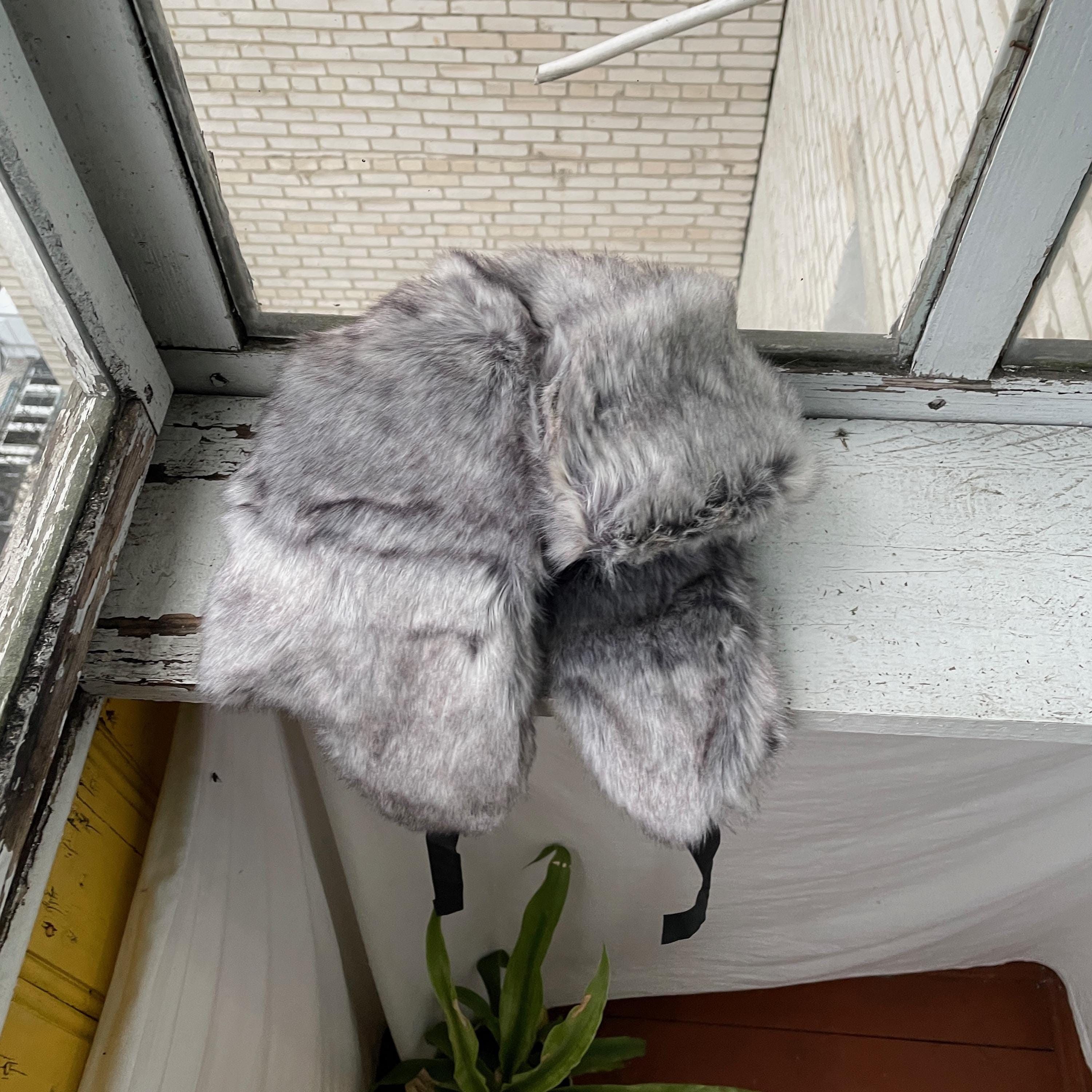 Other Alt Ushanka Fuzzy Trapper Fur Hat y2k streetwear grunge alt Size ONE SIZE - 1 Thumbnail