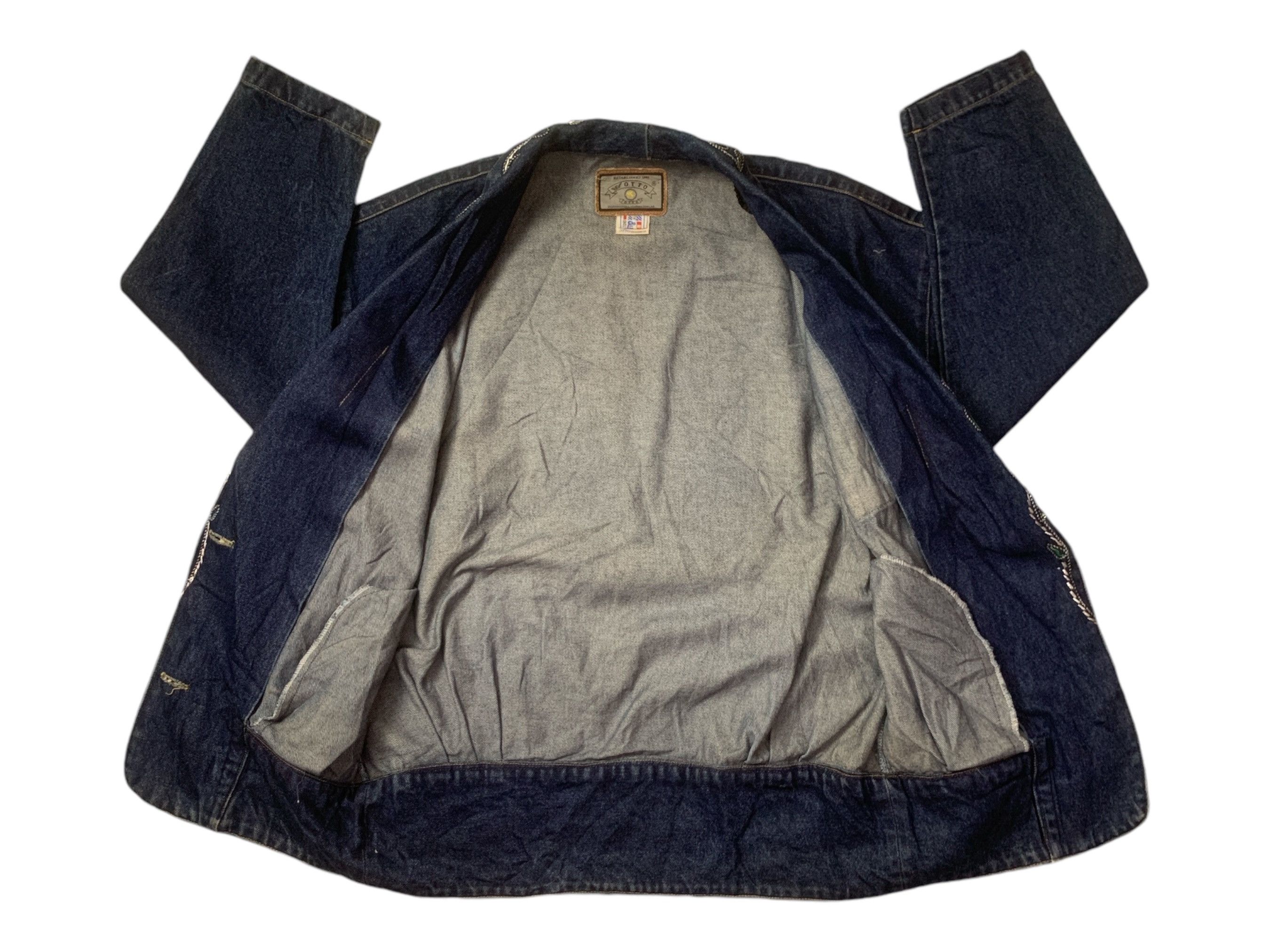 Designer × Japanese Brand Rare Design Vintage Otto Look Denim Jackets Size XL / US 12-14 / IT 48-50 - 3 Thumbnail