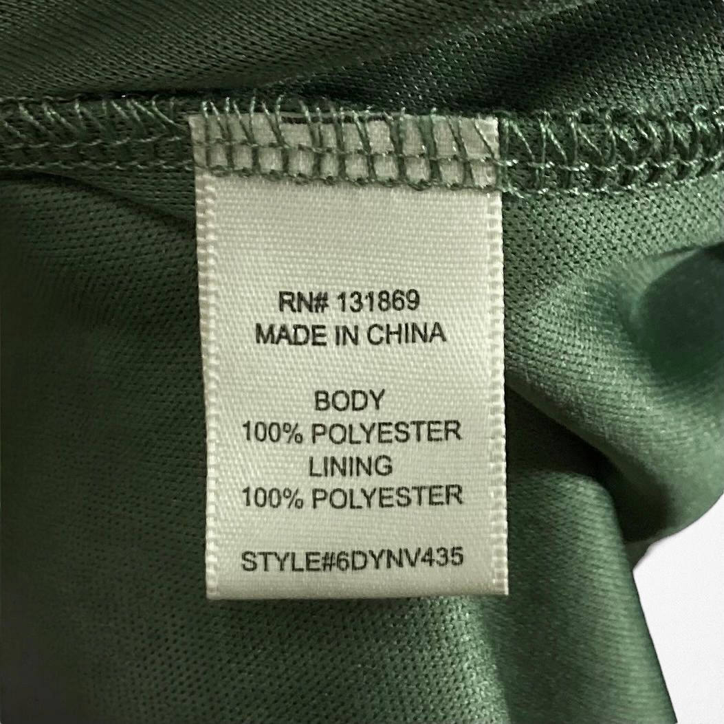 Designer Inspired Hearts Elegant Sleeveless Dress in Olive Green Size S / US 4 / IT 40 - 5 Thumbnail