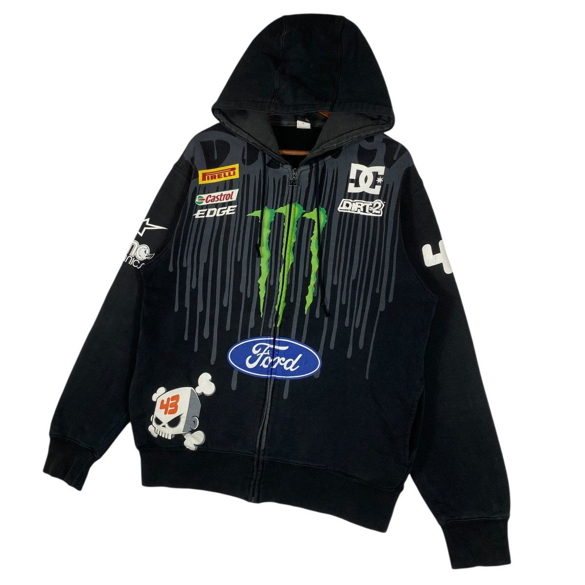 DC Vintage Ken Block DC Shoes Hoodie Zip Up Size US M / EU 48-50 / 2 - 2 Thumbnail