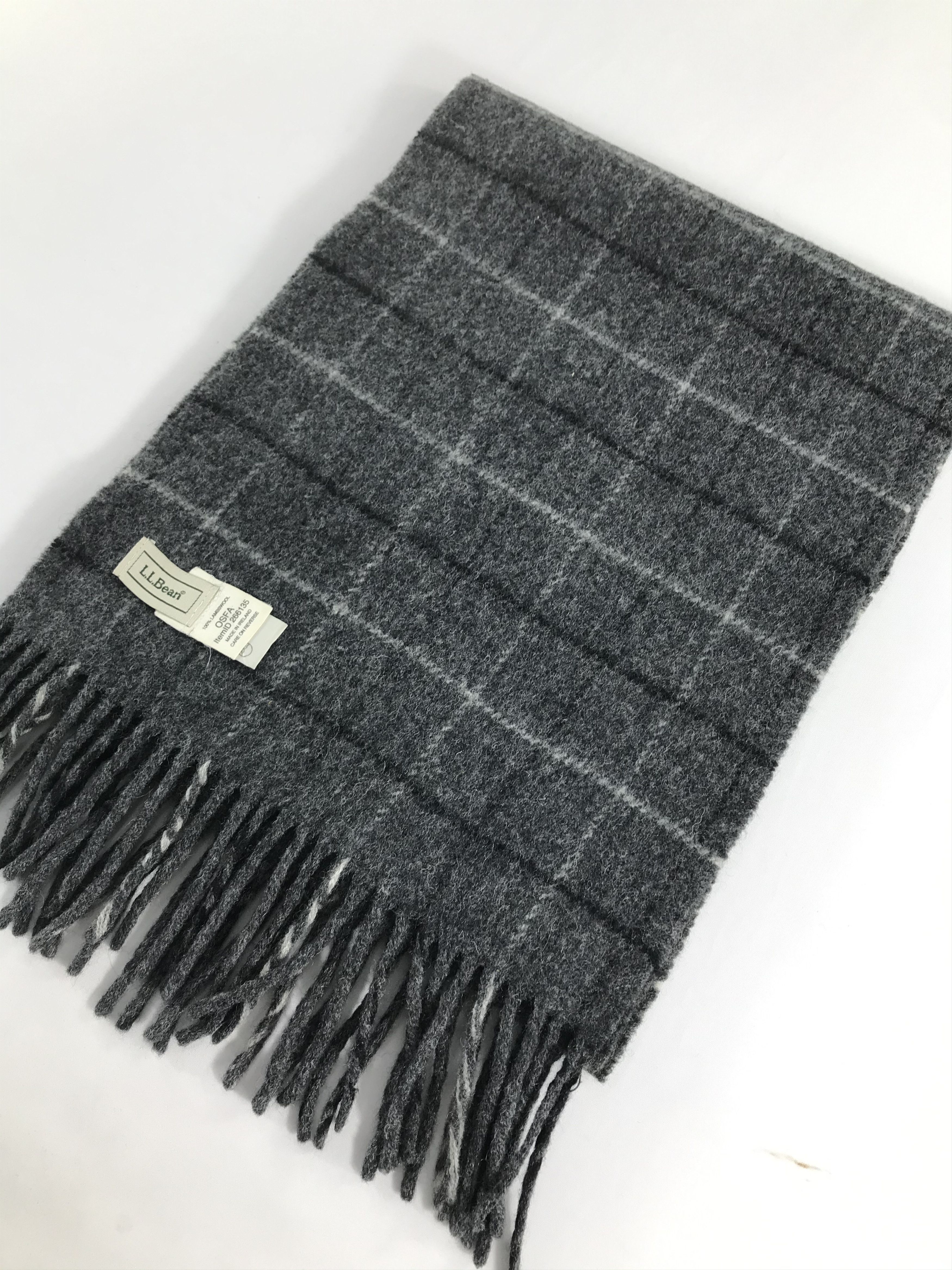 L.L. Bean L.L. Bean Wool Scarf Muffler V507 Size ONE SIZE - 3 Thumbnail