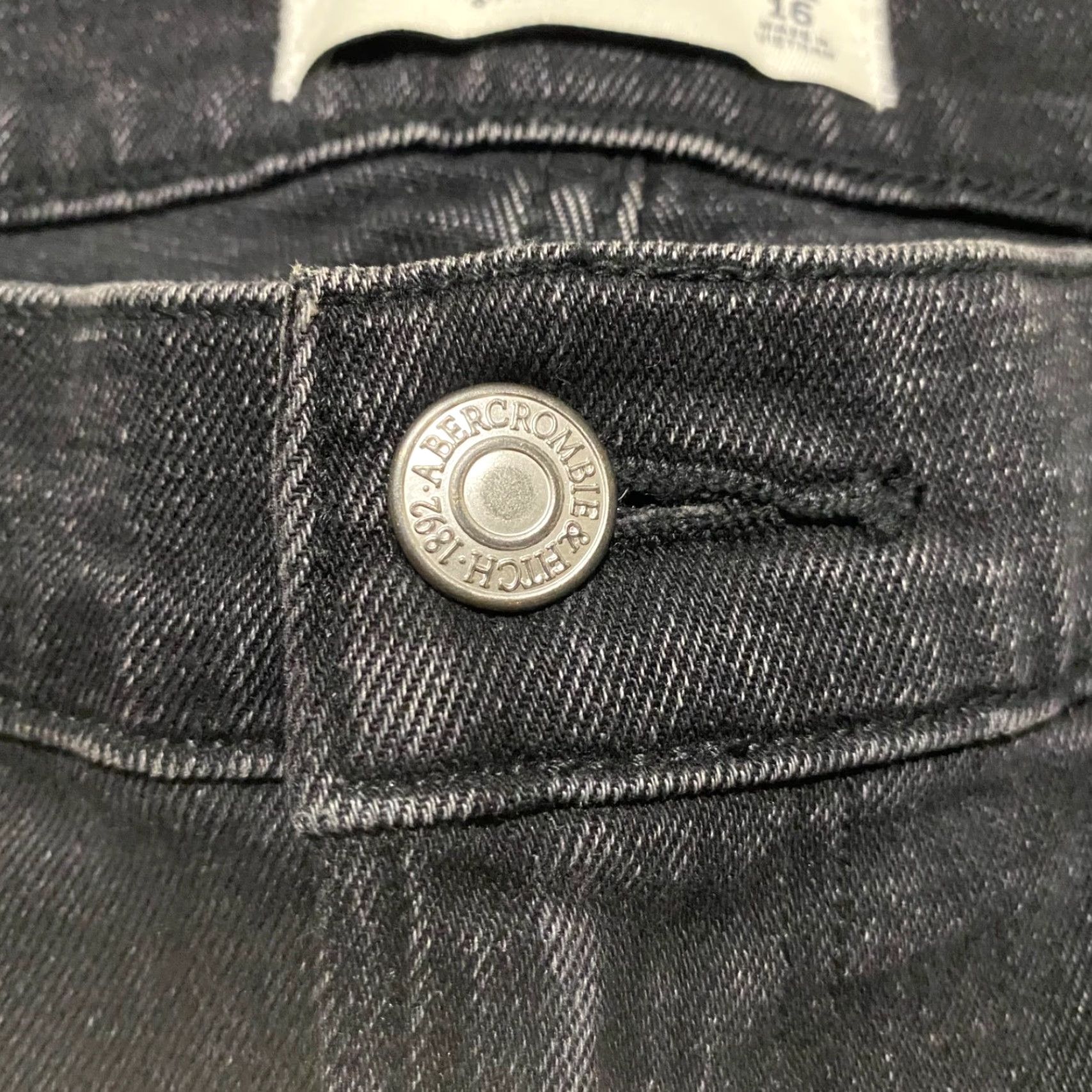 Abercrombie & Fitch Abercrombie & Fitch Jeans Womens Size 16 Skinny High Rise Dark Wash Black Denim Stretch 5-Pocket Size 25" / US 0 / IT 36 - 4 Thumbnail