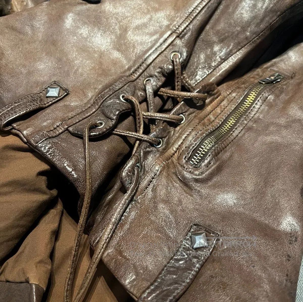 True Religion True Religion Sheepskin Rivet Leather Jacket. Size US M / EU 48-50 / 2 - 7 Thumbnail