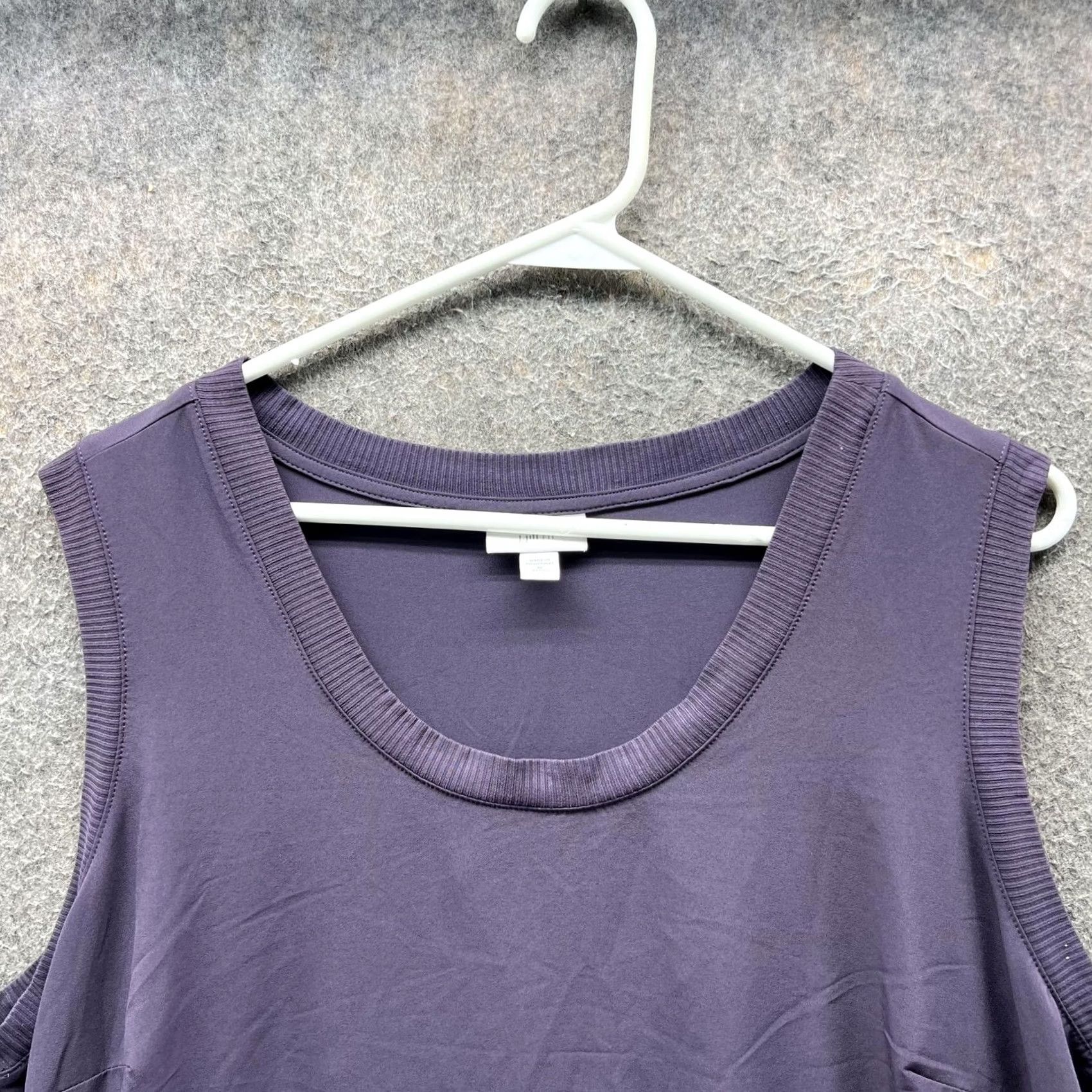 J. Jill J. Jill Tank Top Womens Petite XL Purple Scoop Neck Pocket Tunic Sleeveless Knit Shirt Size XL / US 12-14 / IT 48-50 - 5 Thumbnail