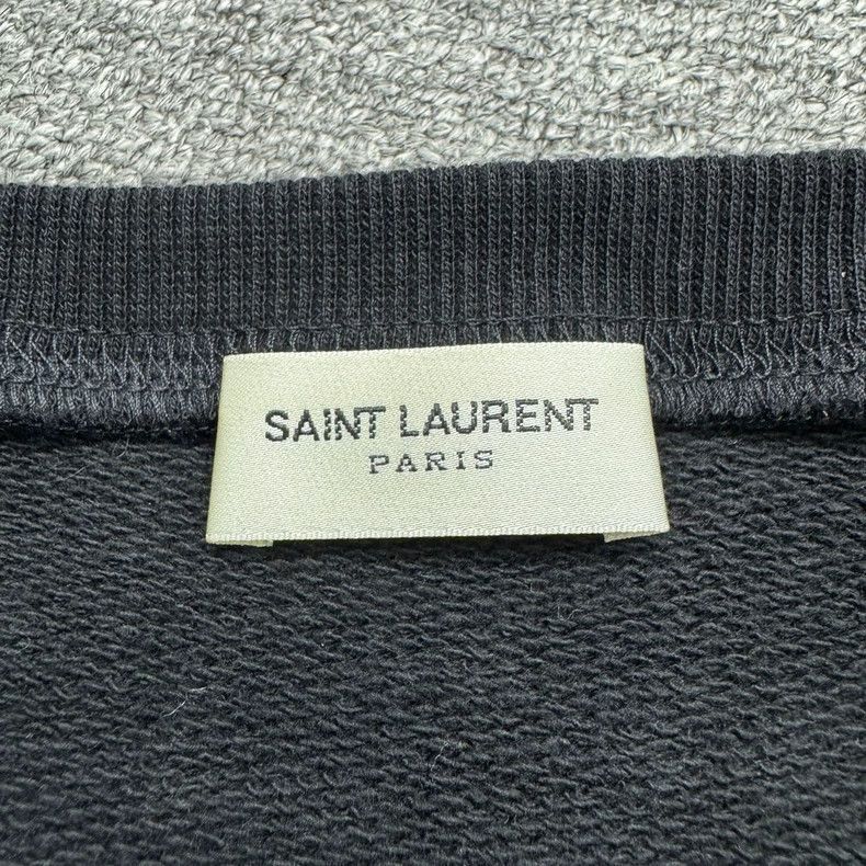 Saint Laurent Paris SLP Zip-Detail Black Sweatshirt- Size US L / EU 52-54 / 3 - 2 Thumbnail