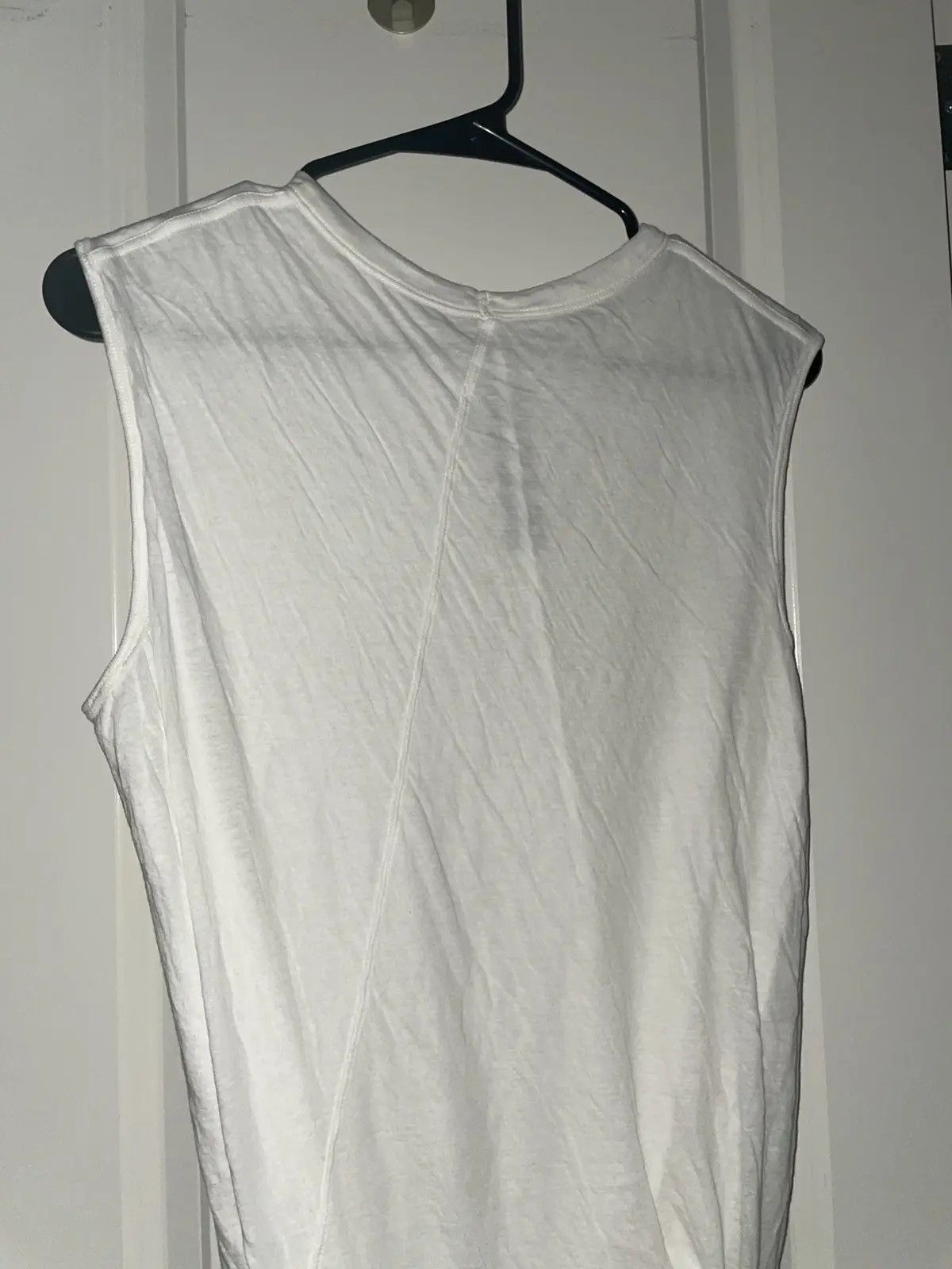 Rick Owens RICK OWENS SS/22 FOGACHINE DOUBLE LAYER SCARIFICATION TEE Size US XS / EU 42 / 0 - 2 Thumbnail