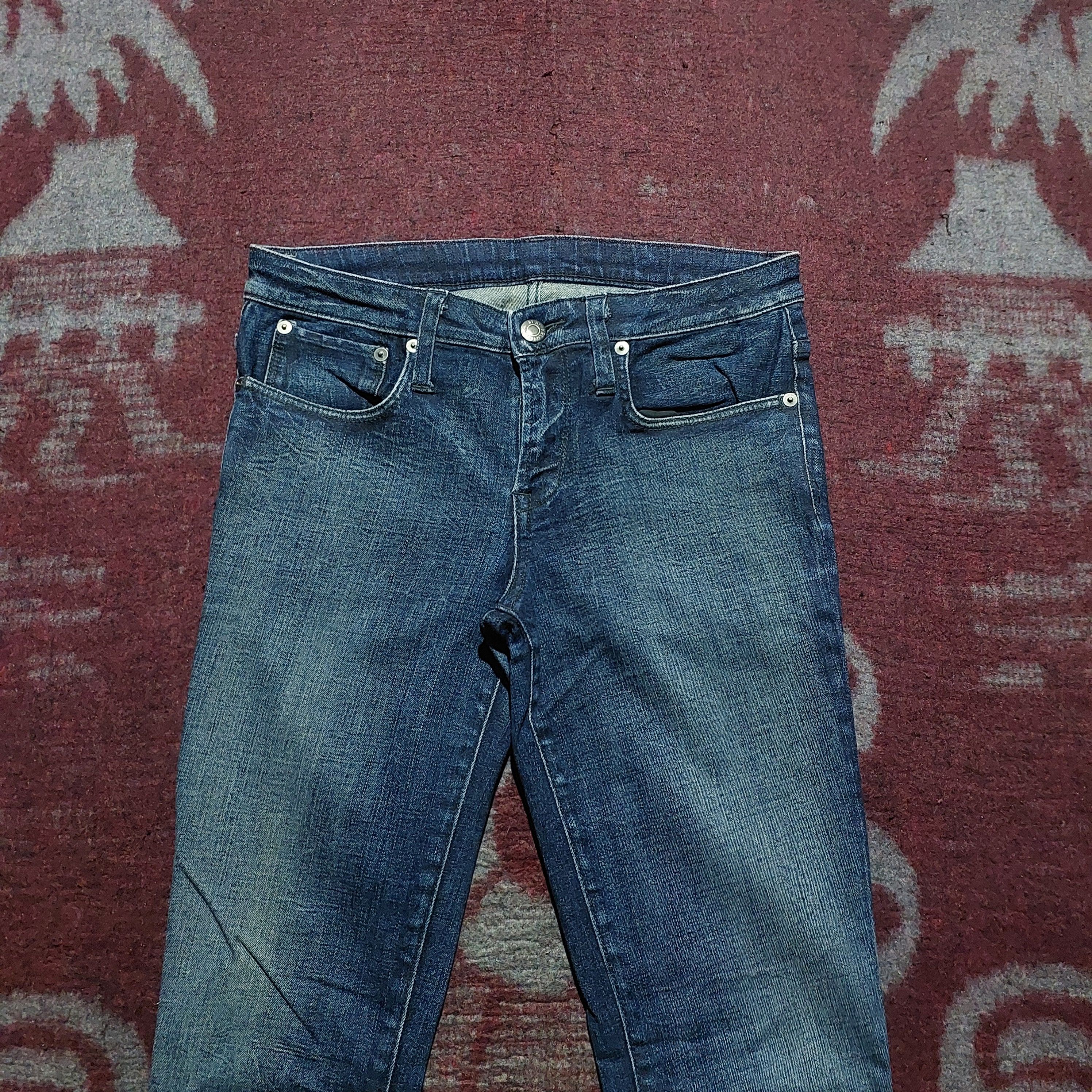 Helmut Lang Helmut Lang skinny blue denim pants Size US 26 / EU 42 - 2 Thumbnail