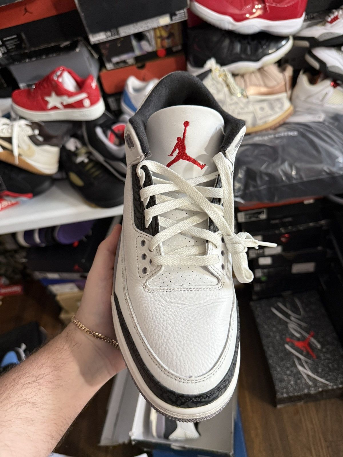 Jordan Brand Jordan retro 3 grey cement sz 11.5 Size US 11.5 / EU 44-45 - 2 Thumbnail