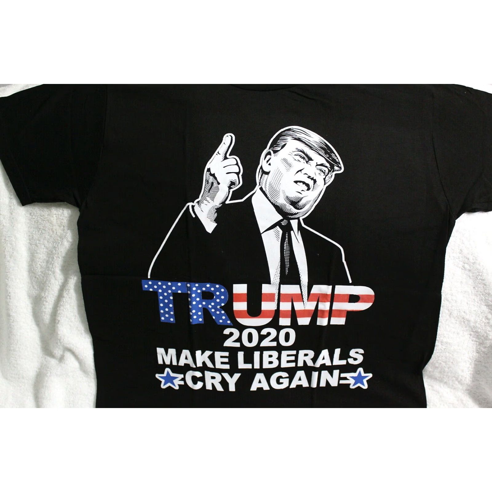 Vintage VINTAGE Trump 2020 Graphic T-Shirt Men Large Black Political Election Funny Size US L / EU 52-54 / 3 - 2 Thumbnail