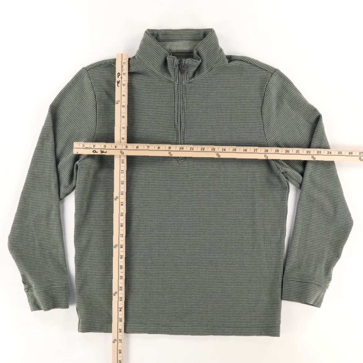 Vineyard Vines Vineyard Vines Bluffs 1/4 Zip Stretch Mock Long Sleeve Sweater Green Men's M Shirt Size US M / EU 48-50 / 2 - 3 Thumbnail