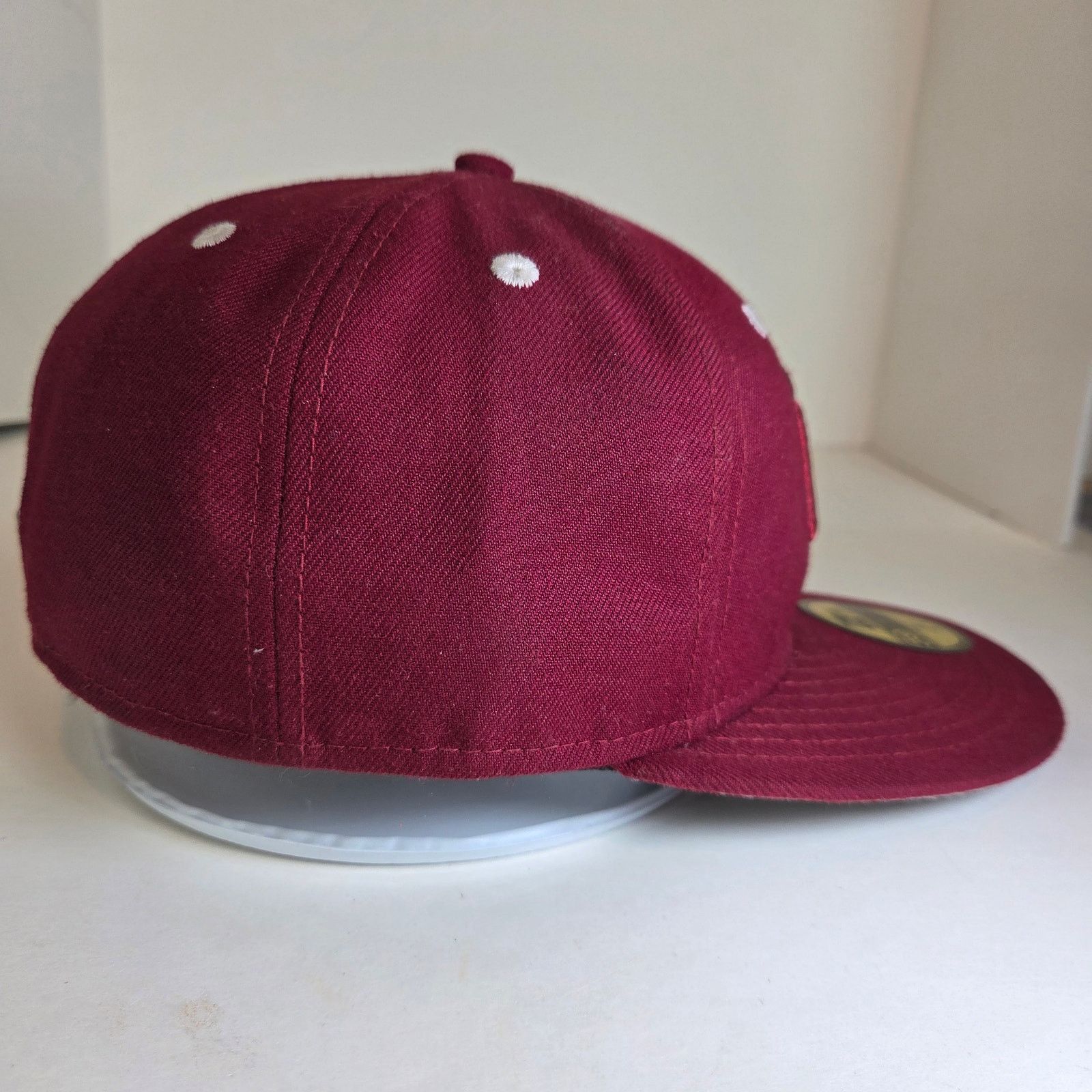 New Era New Era 59FIFTY NY Yankees Fitted Hat 7 1/4 Burgundy Size ONE SIZE - 4 Thumbnail