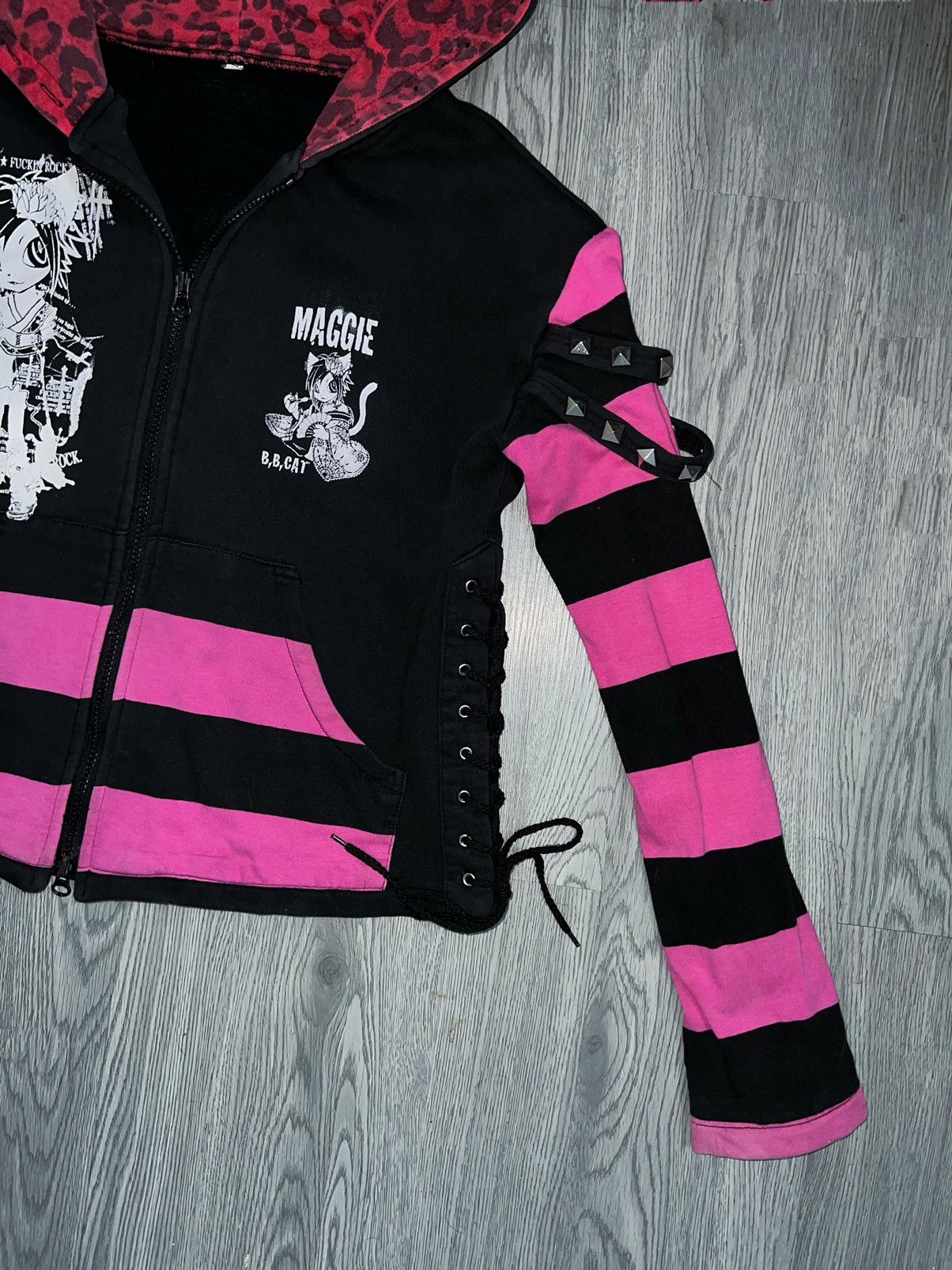 Mari's Rock Maris RockCat Ear hoodie 🖤💗 Size S / US 4 / IT 40 - 4 Thumbnail