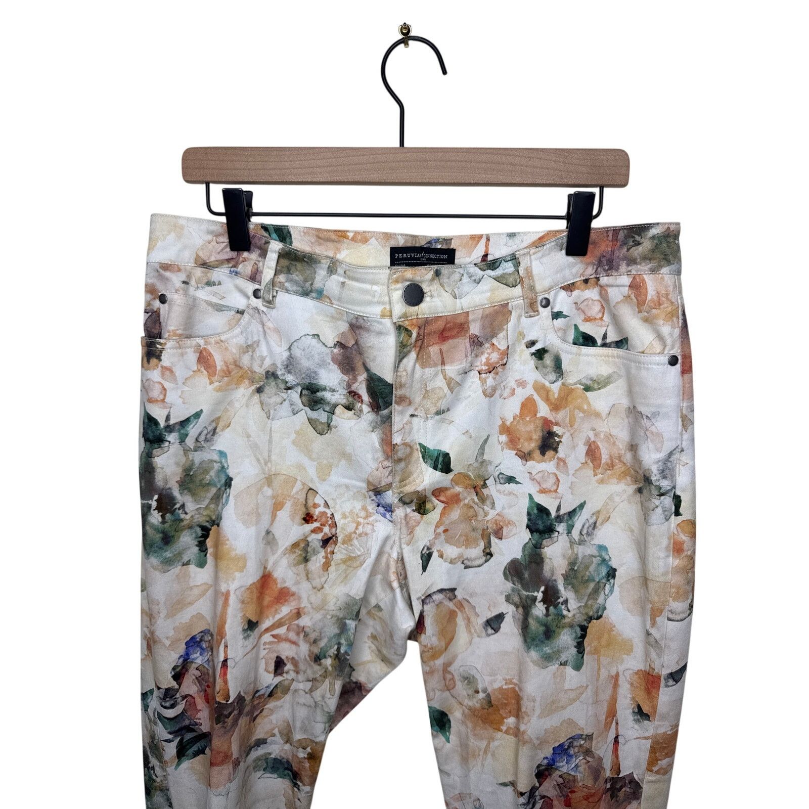 Other PERUVIAN CONNECTION Isola Pants Slim Pant Watercolor Garden Size 34" / US 12 / IT 48 - 3 Thumbnail