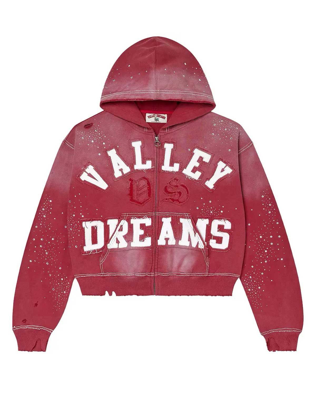 Vale Vale Forever 'Classico' Ruby Red Zip Up Hoodie Size US XL / EU 56 / 4 - 1 Preview