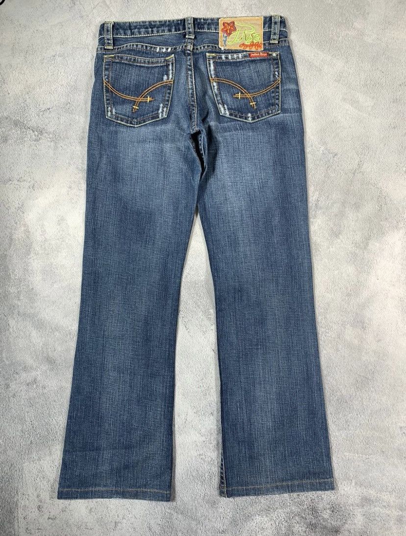 Vintage Vintage Y2K Japanese low rise bootcut faded denim jeans 30 Size 30" / US 8 / IT 44 - 1 Thumbnail
