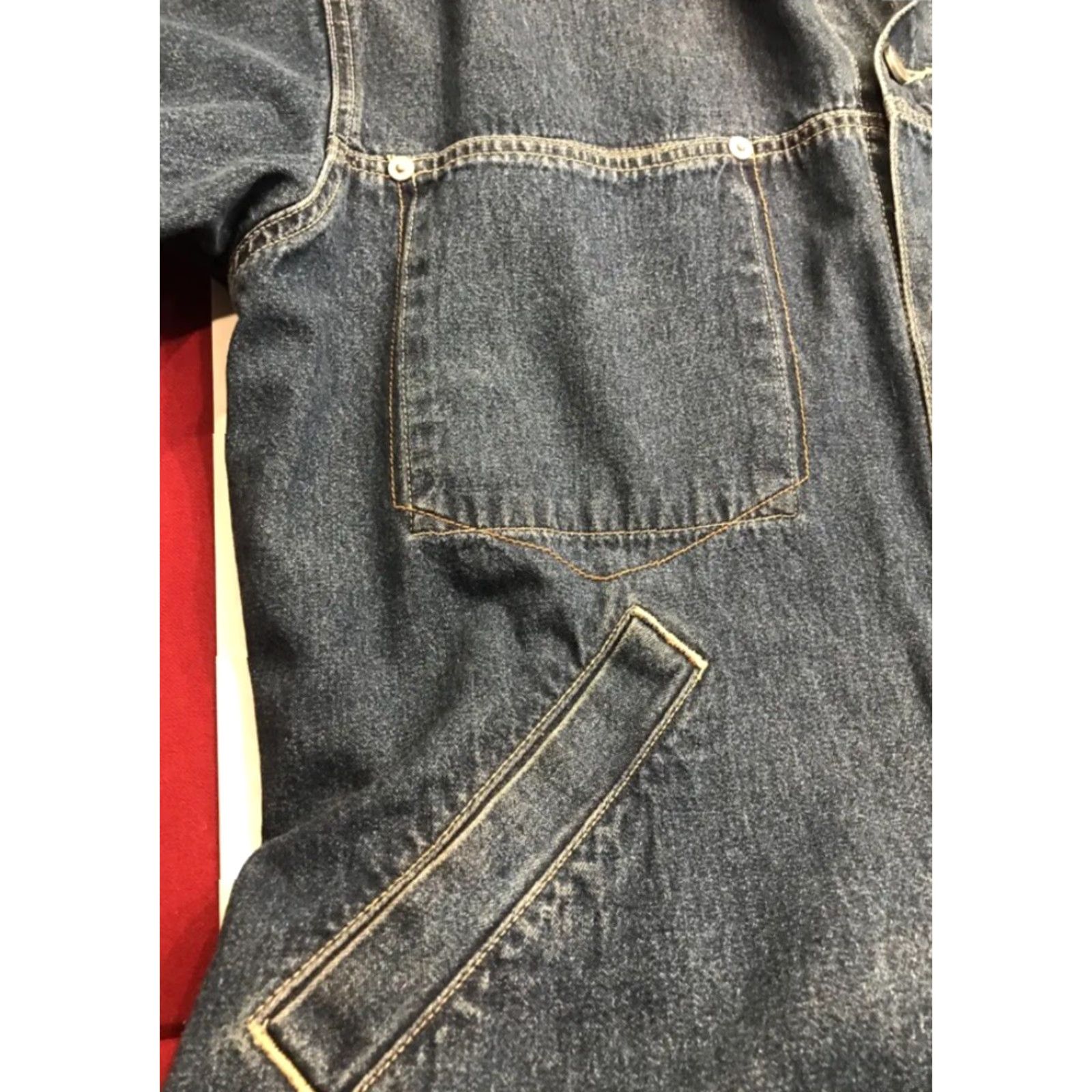 Sean John VINTAGE Sean John JEAN 90s Jacket Blue Denim Button Front Mens Large Puff Daddy P Diddy Jacket Jeans Coat Denim Collection Size US 33 - 6 Thumbnail
