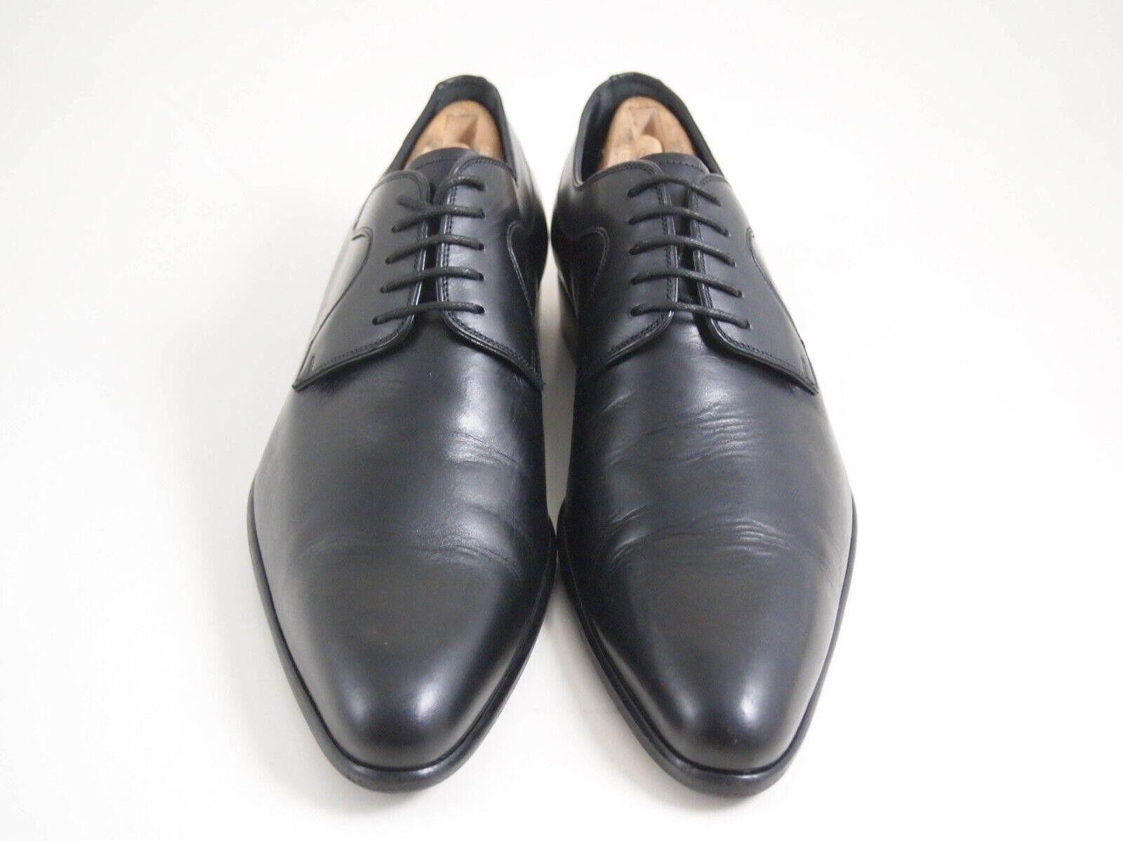 Hugo Boss Dolce Gabbana Oxfords Black Leather Mens EU 41.5 US 8.5 Size US 8.5 / EU 41-42 - 3 Thumbnail