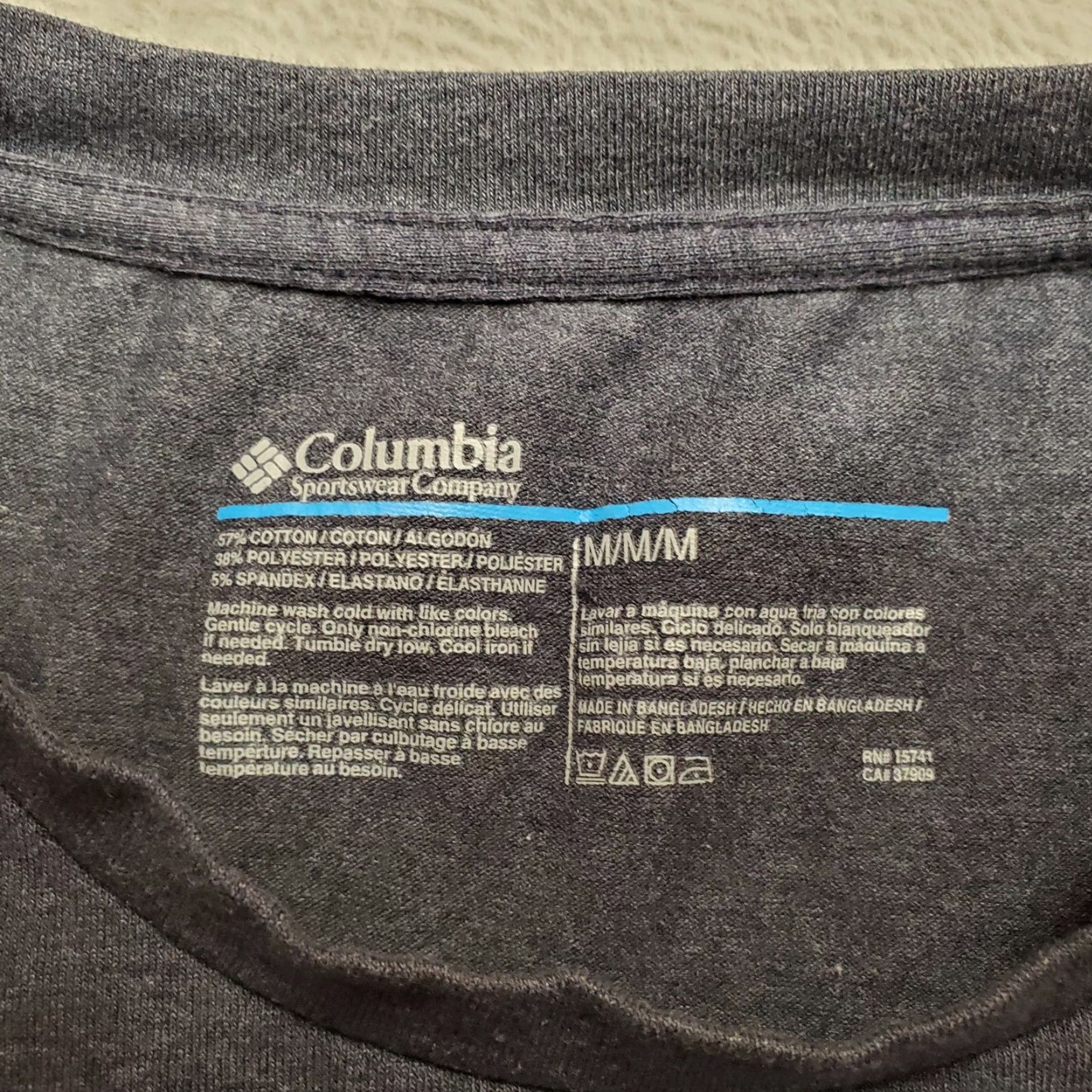 Vintage Columbia Shirt Mens M Blue Performance Stretch Blend Outdoor Casual TEE Size US M / EU 48-50 / 2 - 3 Thumbnail