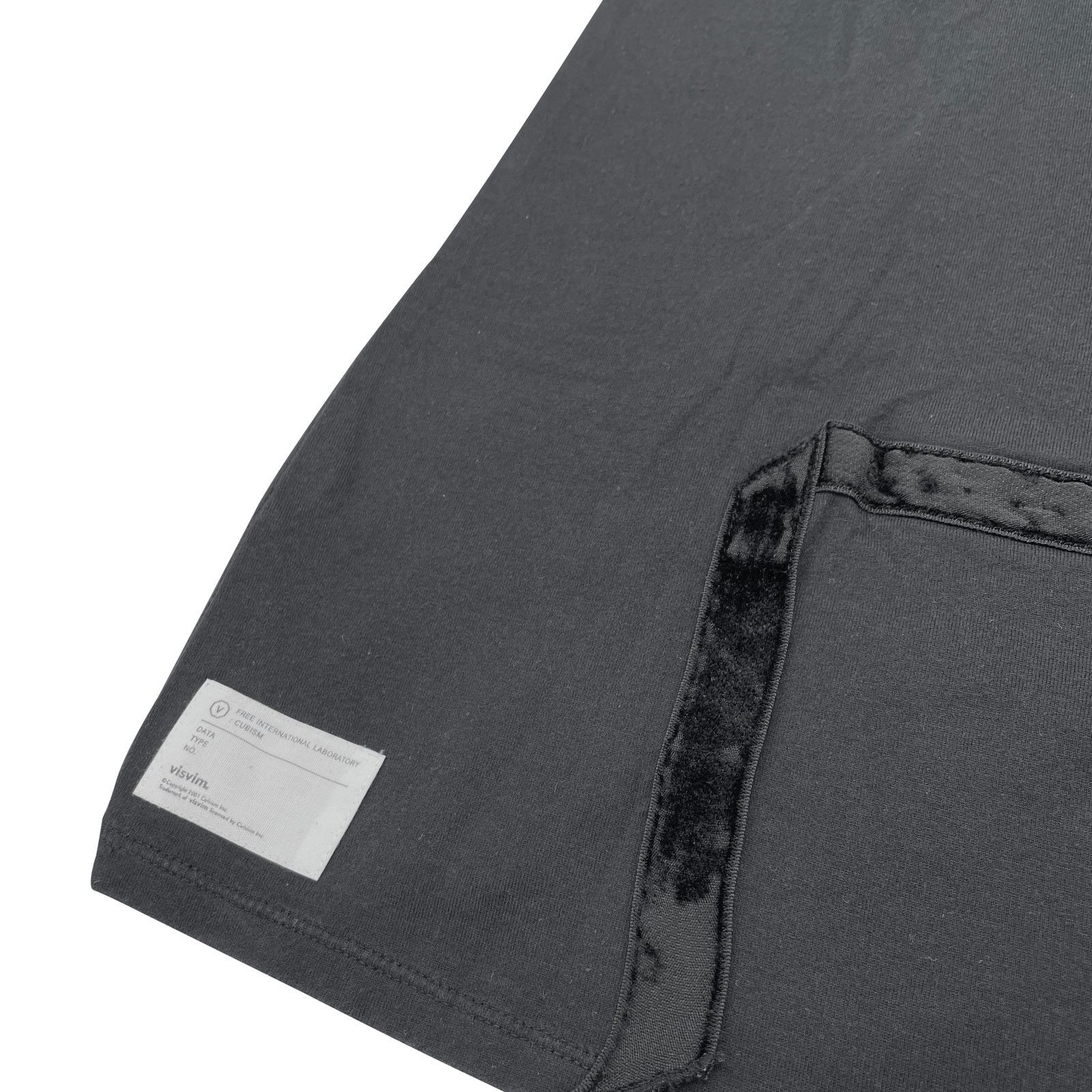 Visvim 🔴 Visvim Velour Detail T-Shirt - Black Size US S / EU 44-46 / 1 - 8 Thumbnail