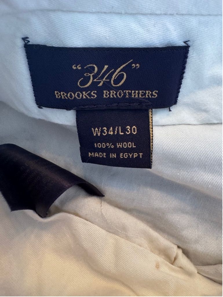 Brooks Brothers Brooks Brothers 346 100% Wool Dress Pants -Charcoal, W34 L30 Size US 34 / EU 50 - 5 Thumbnail