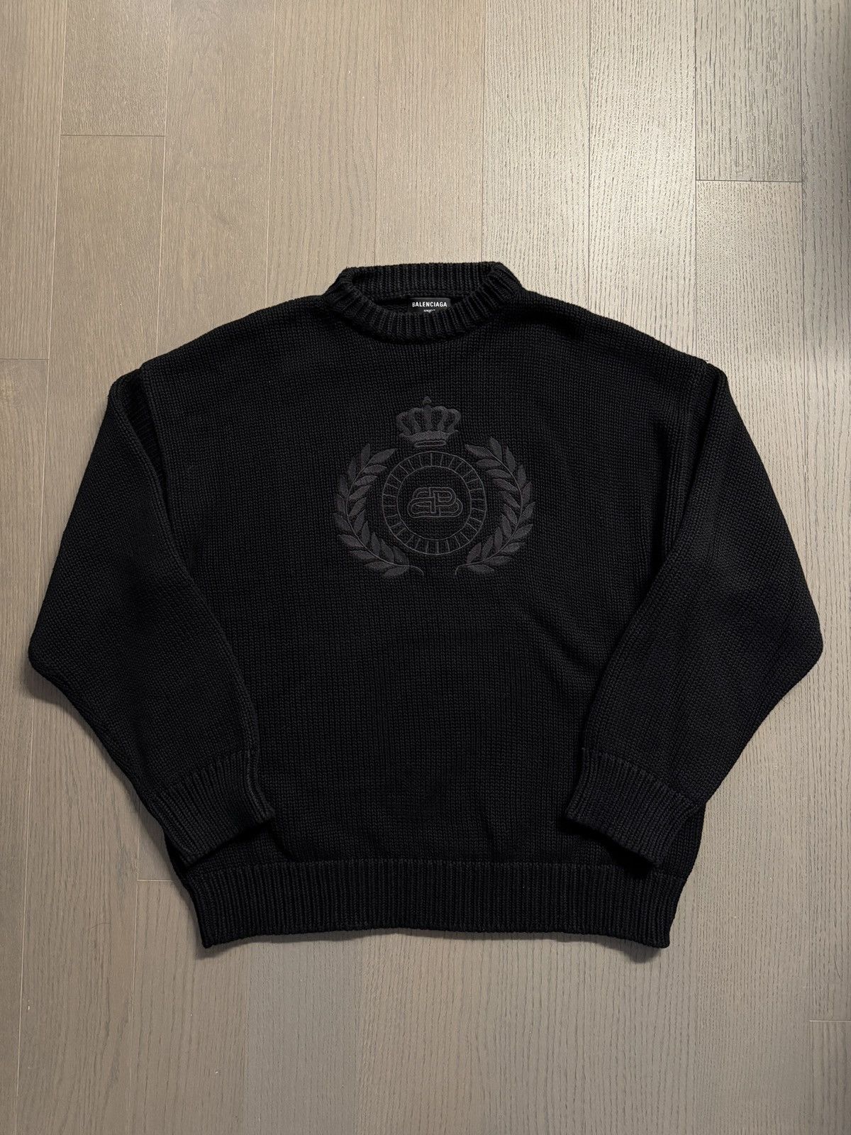 Balenciaga Balenciaga Collegiate Crest Knit Sweater Size US XS / EU 42 / 0 - 1 Thumbnail