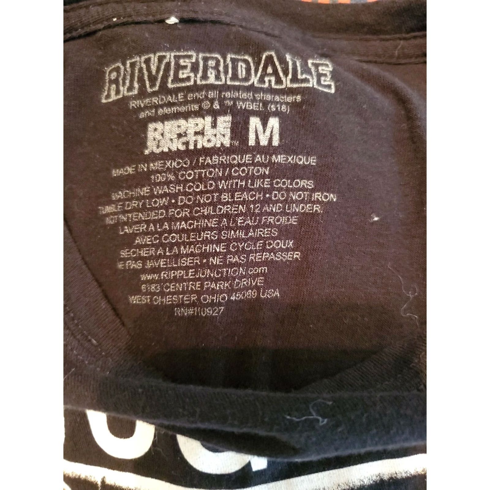 Ripple Junction Riverdale TV Show Jughead Jones Shirt Ladies Size Medium Size M / US 6-8 / IT 42-44 - 2 Thumbnail
