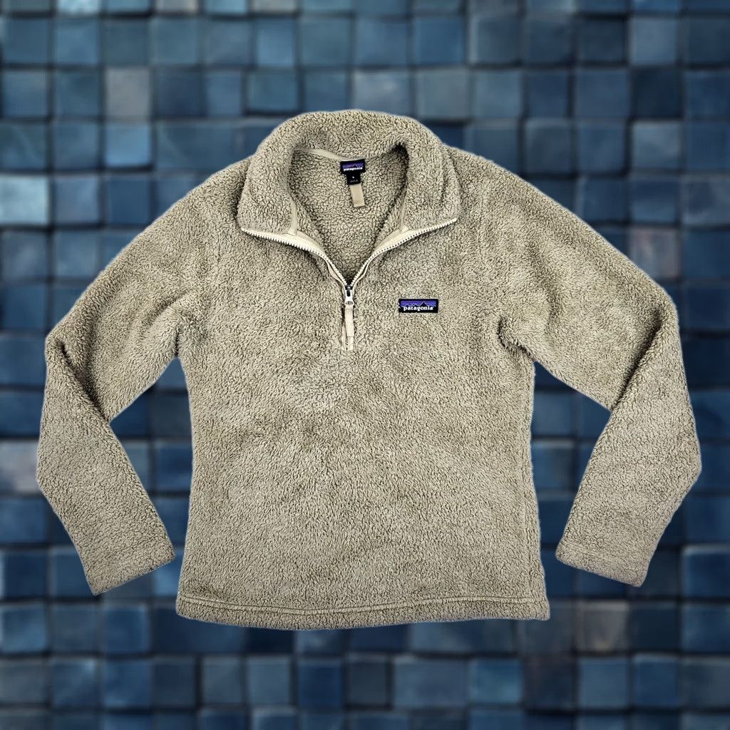 Patagonia Patagonia Los Gatos 1/4-Zip Deep Pile Sherpa Pullover Sweater Women S Beige Mock Size S / US 4 / IT 40 - 1 Thumbnail