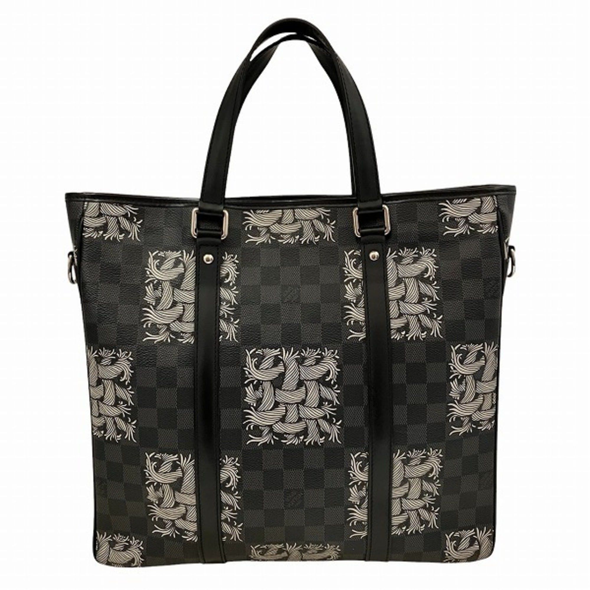 Louis Vuitton Louis Vuitton Damier Graphite Christopher Nemeth Tadao PM N41570 Handbag Tote Bag Men's Women's Size ONE SIZE - 1 Thumbnail