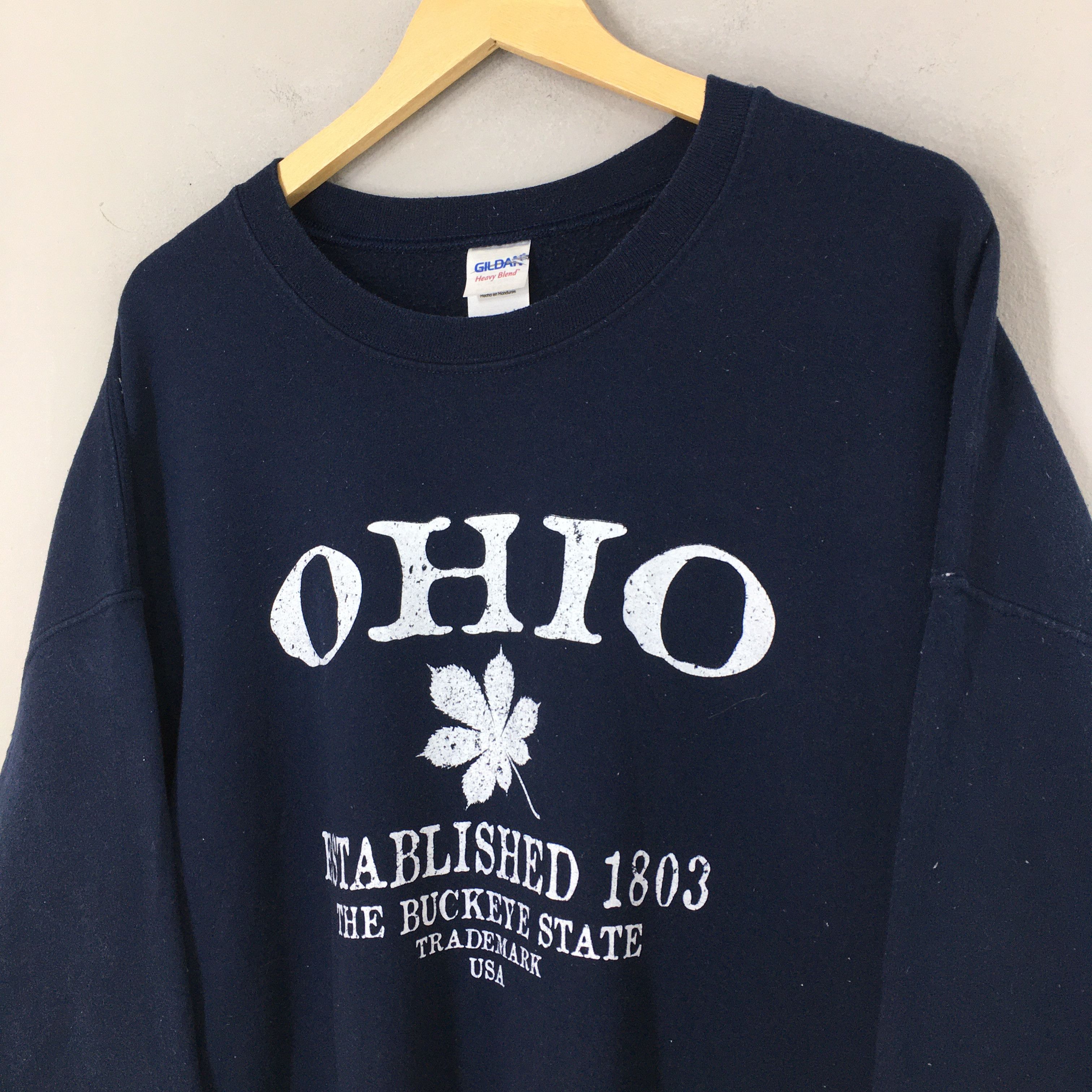 NCAA Vintage Ohio State Buckeyes Ncaa Blue Sweatshirt XXLarge Size US XXL / EU 58 / 5 - 3 Thumbnail