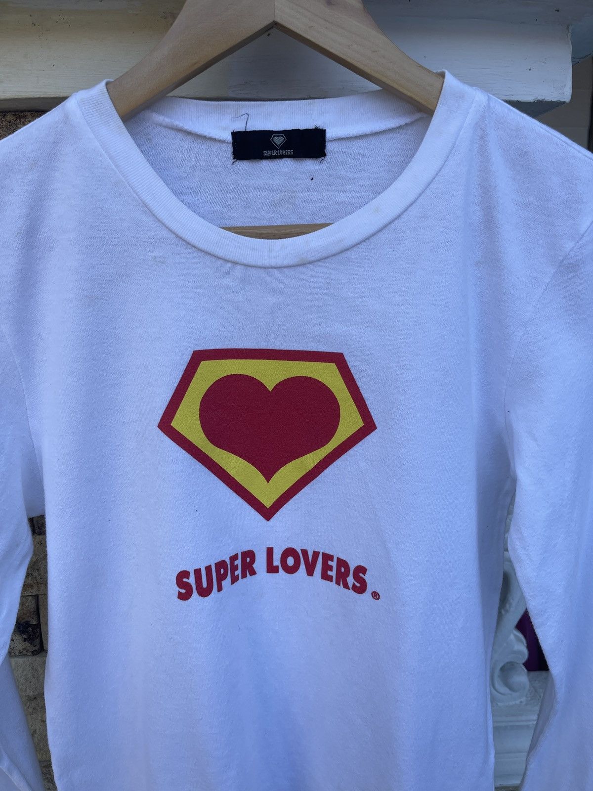 Japanese Brand × Vintage Last Drop🔥Rare🔥Vintage Super Lovers Long Sleeve T-Shirt Size US S / EU 44-46 / 1 - 2 Thumbnail