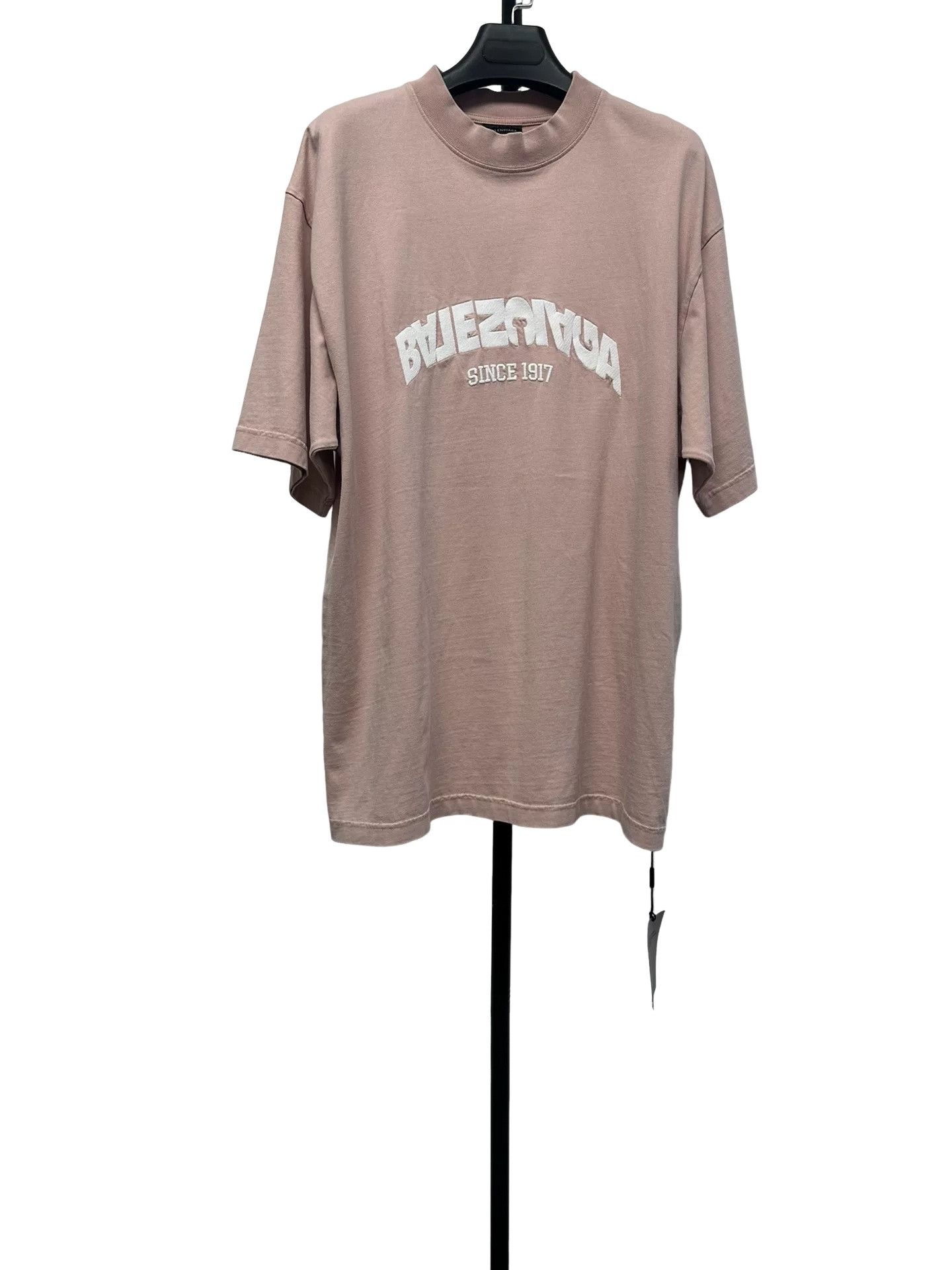Balenciaga Balenciaga Logo Pink T-Shirt XS Size US XS / EU 42 / 0 - 1 Thumbnail