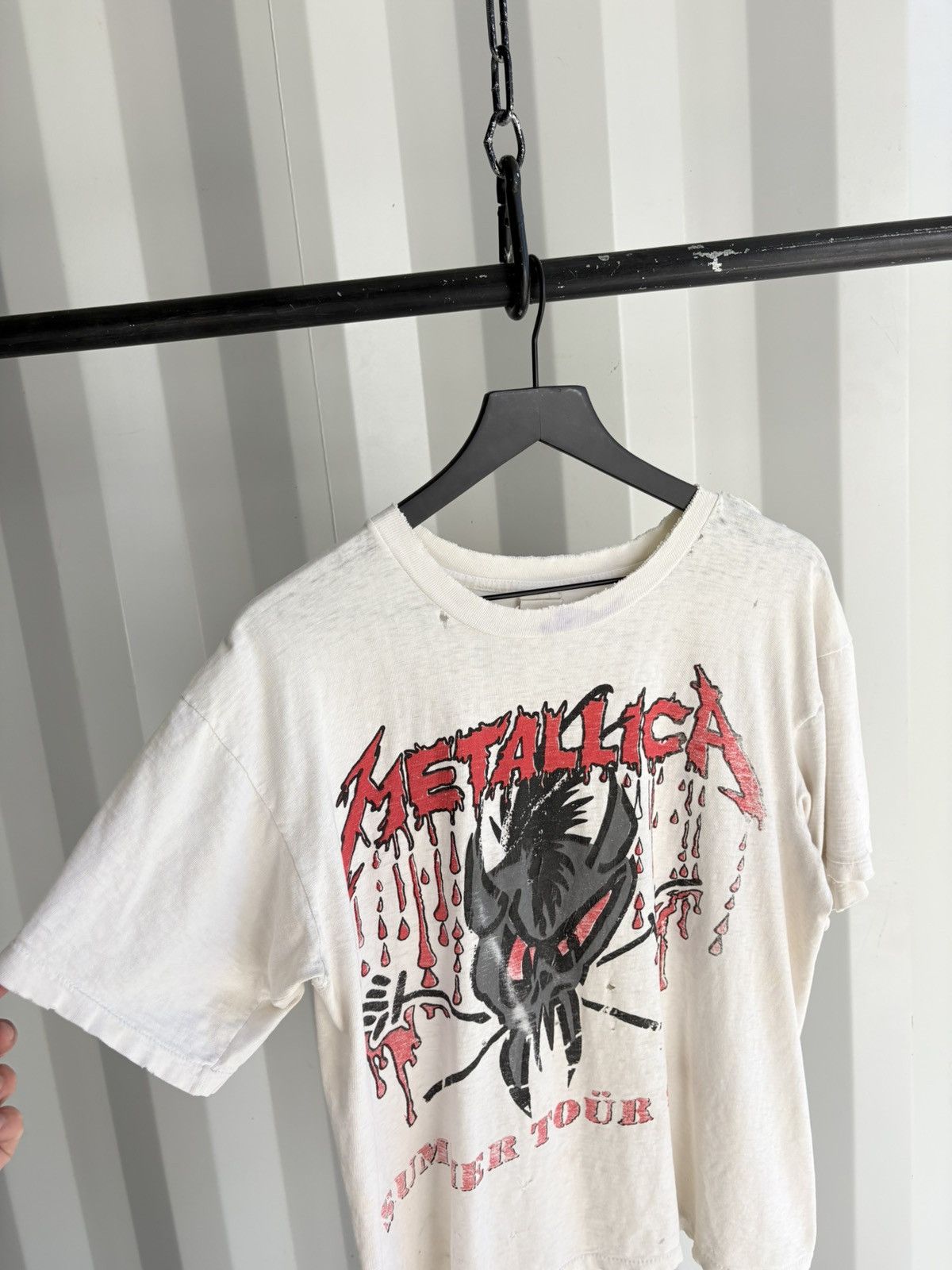 Band Tees Metallica Thrashed Faded Distressed Shirt GRUNGE thin Band Size US L / EU 52-54 / 3 - 5 Thumbnail