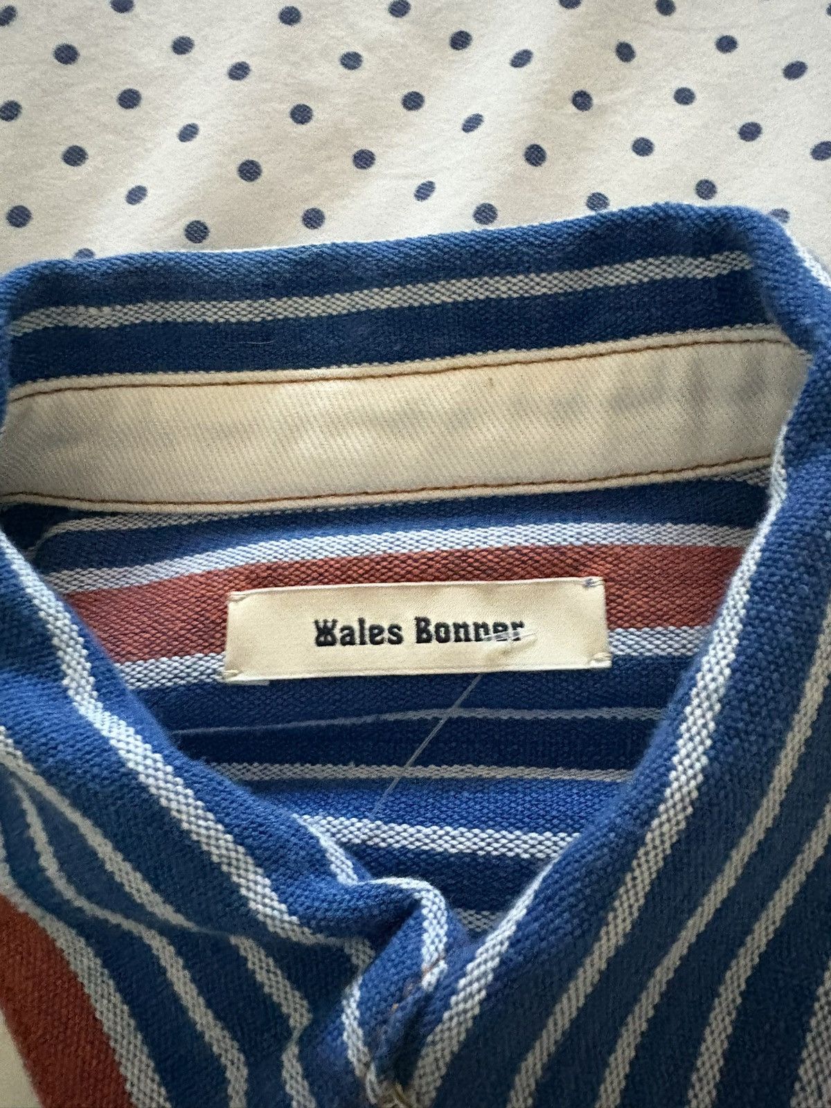 Wales Bonner Wales Bonner striped paneled shirt Size US M / EU 48-50 / 2 - 5 Thumbnail