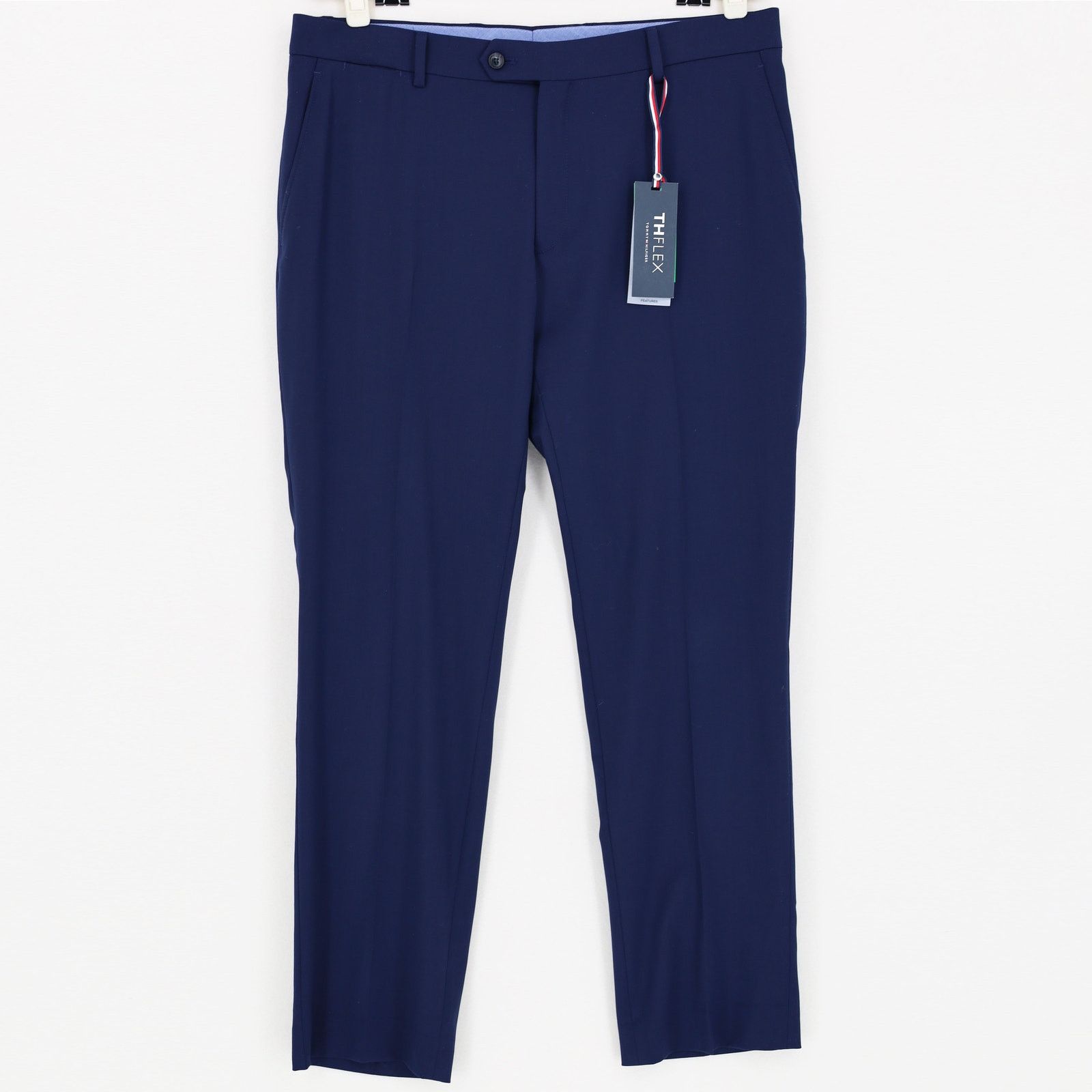 Tommy Hilfiger Tommy Hilfiger Men's Navy Wool TH-Flex Suit Pants Size 36x30 Size US 36 / EU 52 - 2 Thumbnail