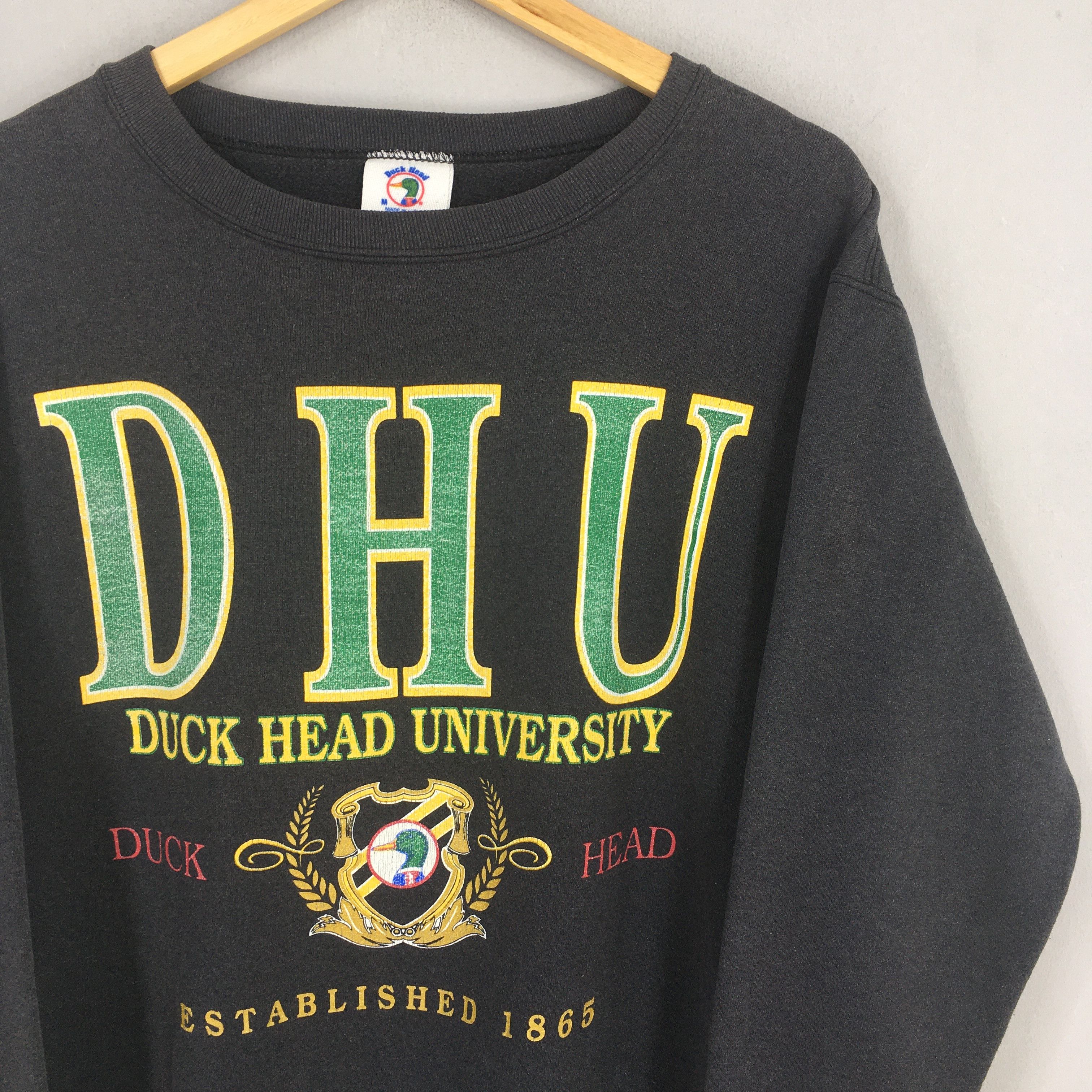 Duck Head Vintage Duck Head University Black Sweatshirt Medium Size US M / EU 48-50 / 2 - 2 Thumbnail