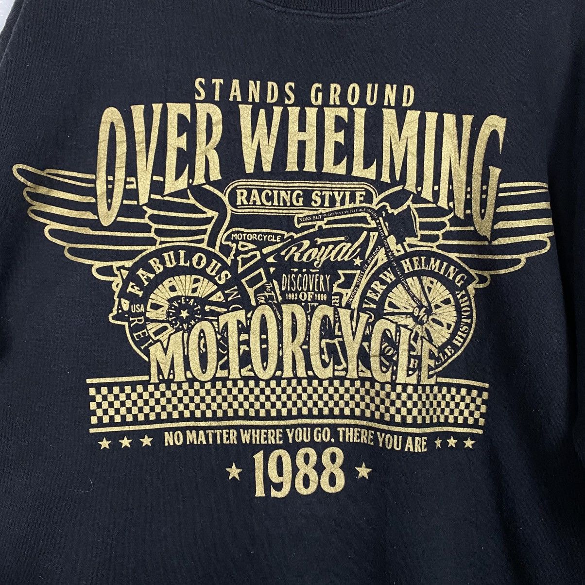 Japanese Brand 📌Punk Biker Style Sweatshirt Over Whelming Motorcycle Size US L / EU 52-54 / 3 - 13 Thumbnail