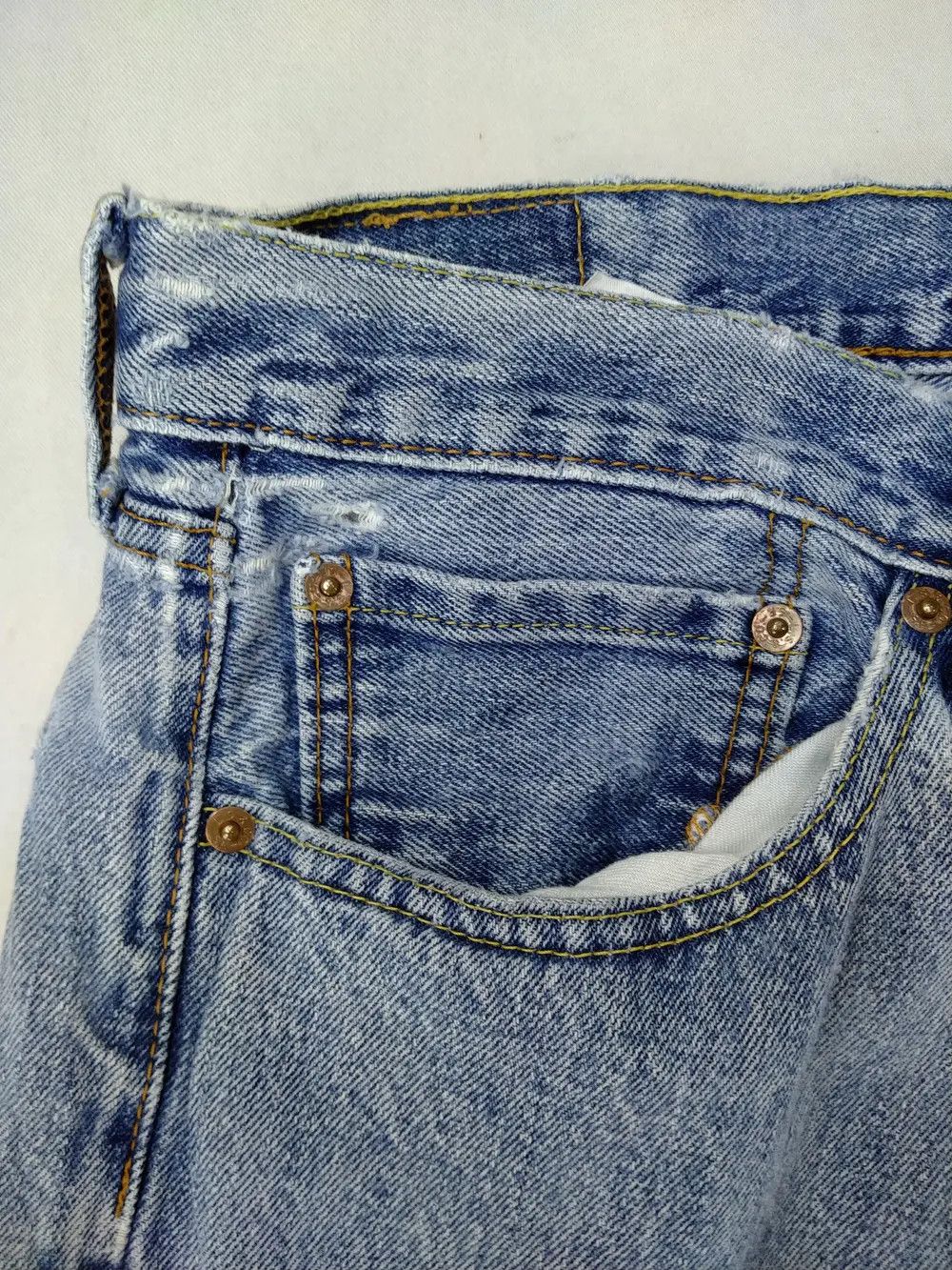 Levi's Blue Wash Levi's 505 Denim 34x29 -JN372 Size US 34 / EU 50 - 11 Thumbnail