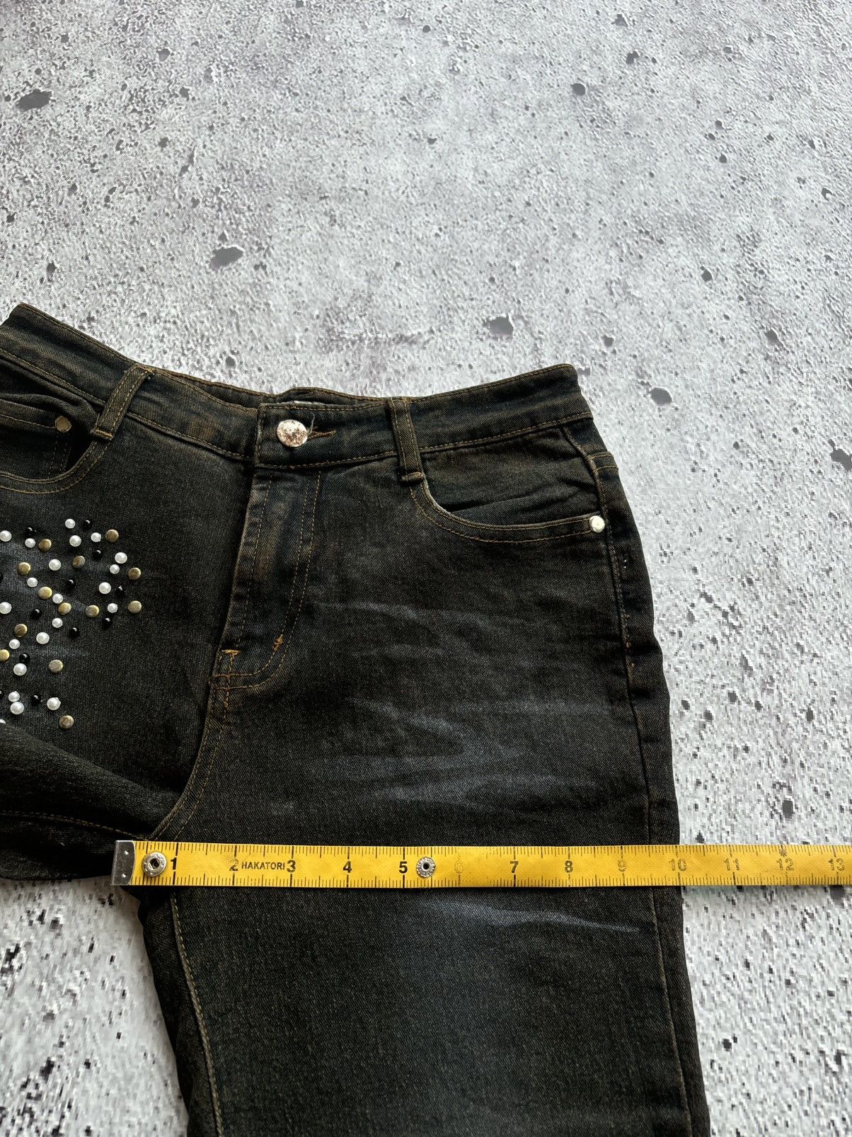 Tornado Mart 2000's Flare Haphazird Bootcut tornado style pants Size 27" / US 4 / IT 40 - 11 Thumbnail