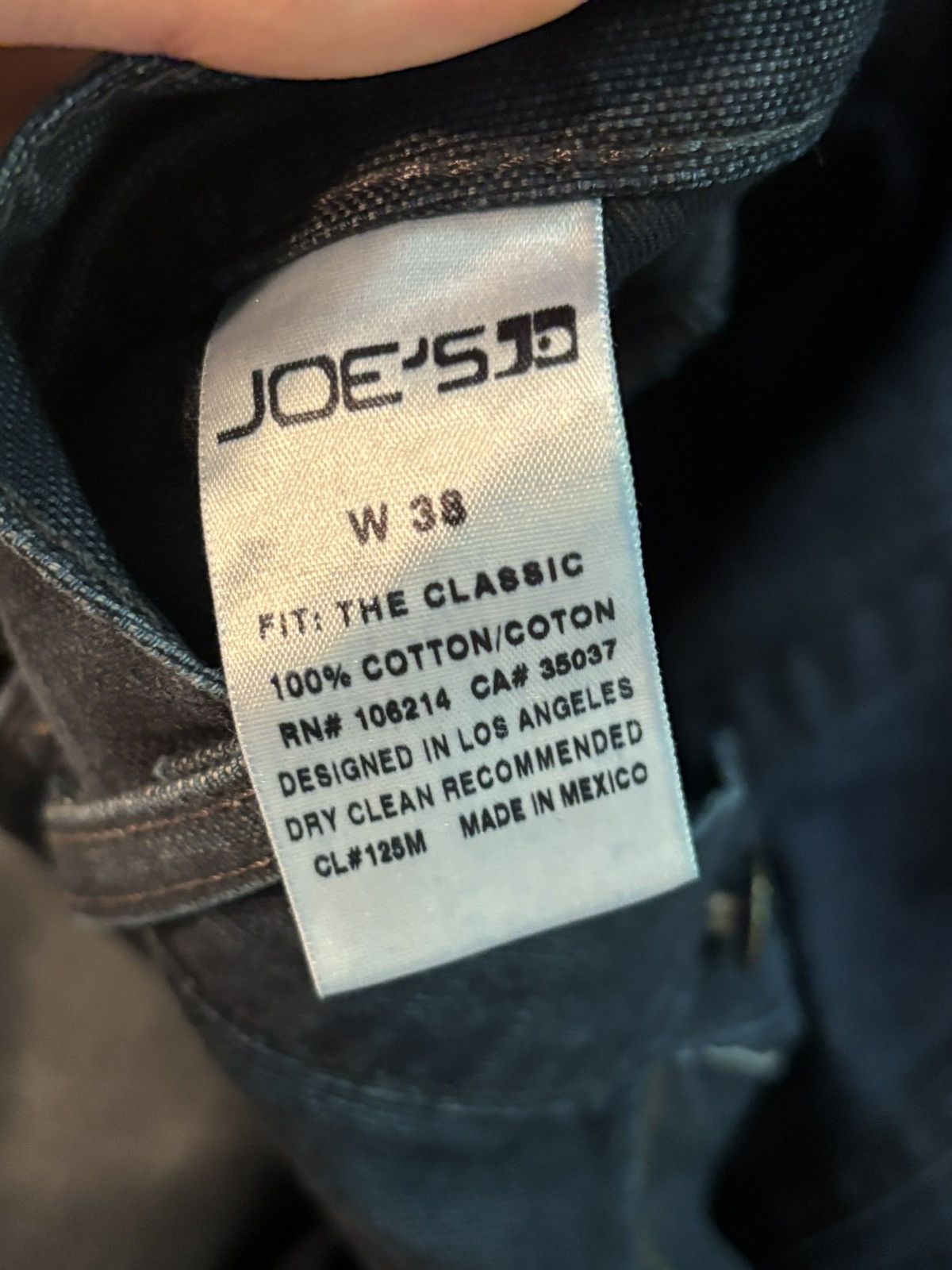 Joe's Joe’s Dark Blue Jeans W 38 Size 38" / US 16 / IT 52 - 5 Thumbnail