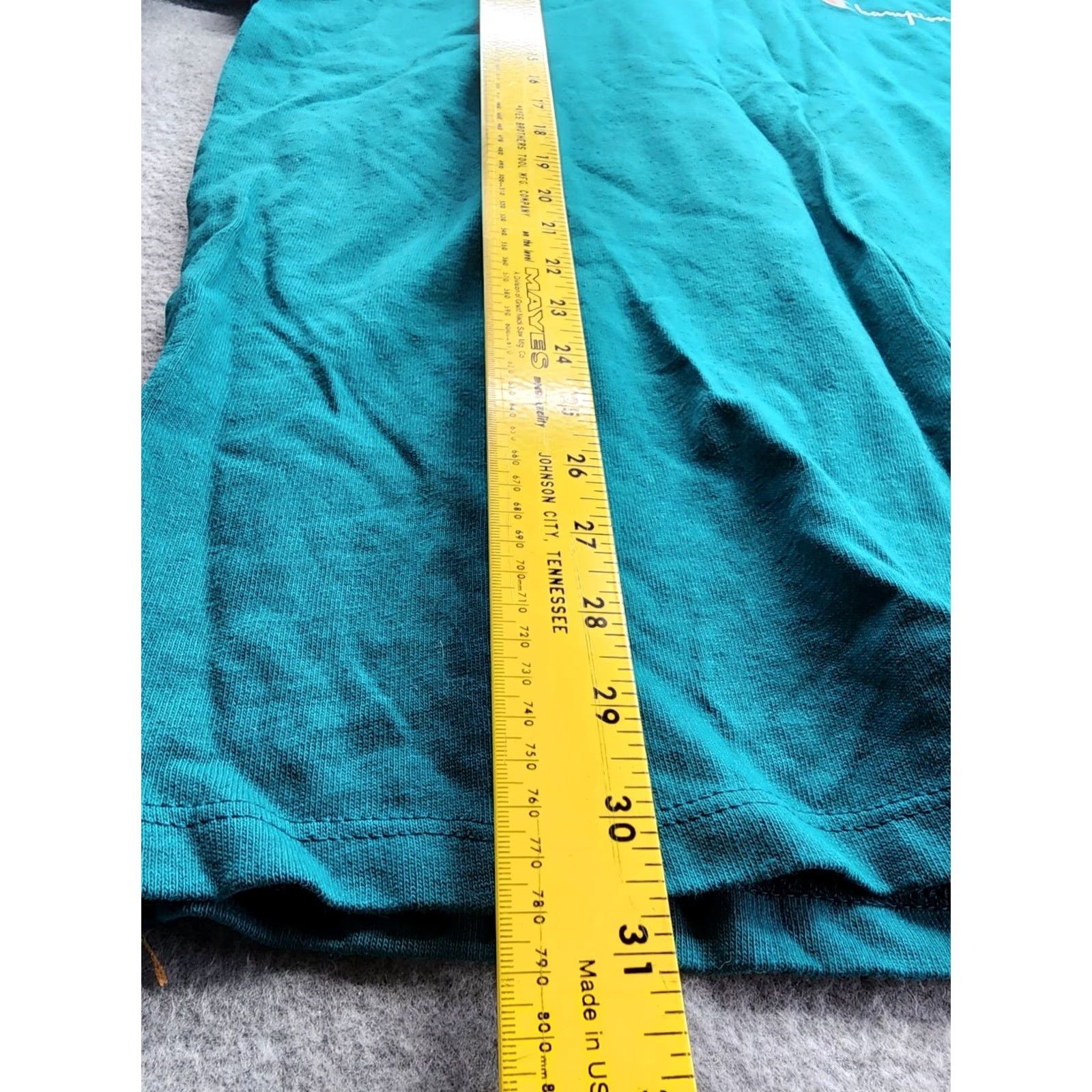 Champion VINTAGE Champion T-Shirt Men XL Sea Green 90s Single Stitch Blank Tee USA Blank Logo Crew Neck Short Sleeve Shirts Size US XL / EU 56 / 4 - 6 Thumbnail