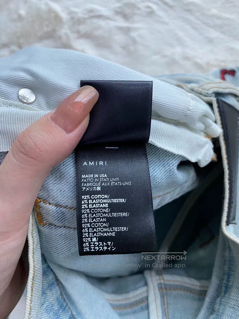 Amiri Amiri Size 32 Washed blue Grateful Dead co-branded rainbow Size US 32 / EU 48 - 4 Thumbnail