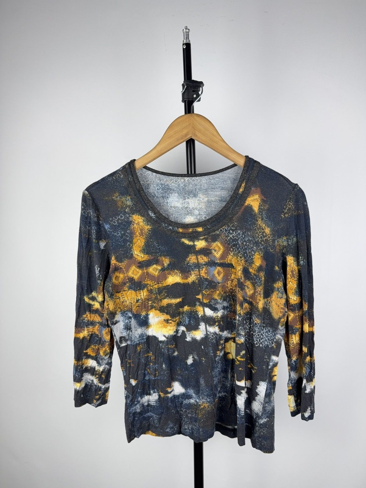 Other Psychedelic Mesh Top – Gaultier Style Abstract Grunge Print Size M / US 6-8 / IT 42-44 - 1 Thumbnail