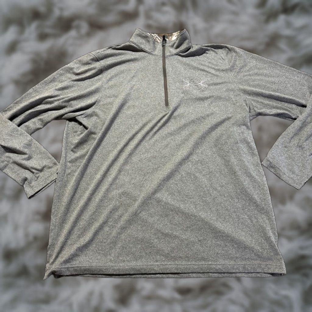 Under Armour Under Armour Mens Pullover Sweatshirt Zip 2XL Multicolor Colorful Antler Camo Loose Heatgear Quilt Size US XXL / EU 58 / 5 - 1 Thumbnail